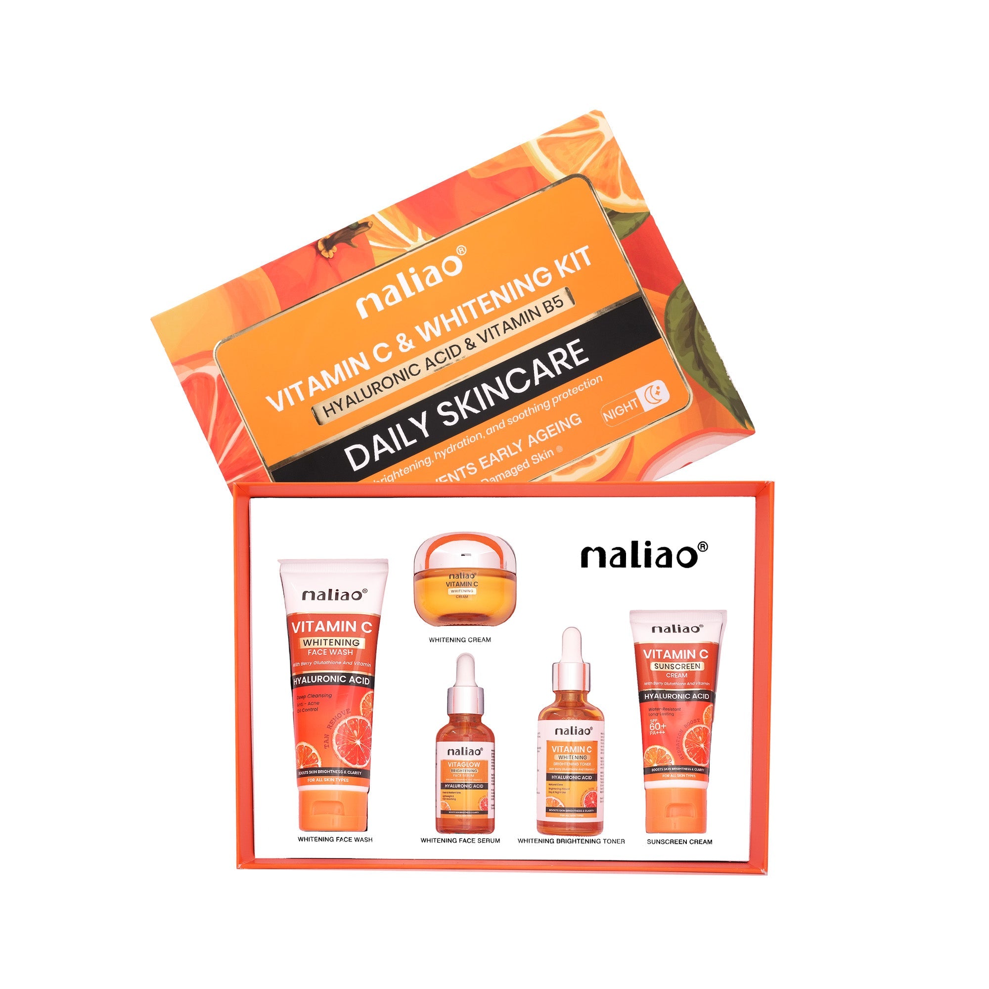 Maliao Organic Vitamin C Skin Care Set (5 Piece) Face