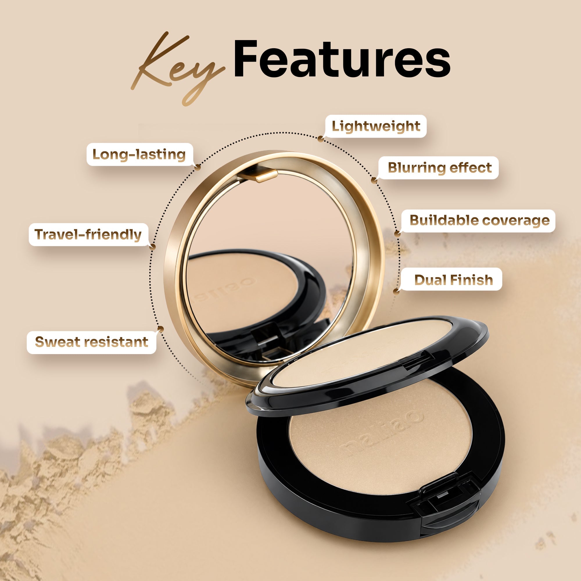 Maliao Whitening Compact Powder Face