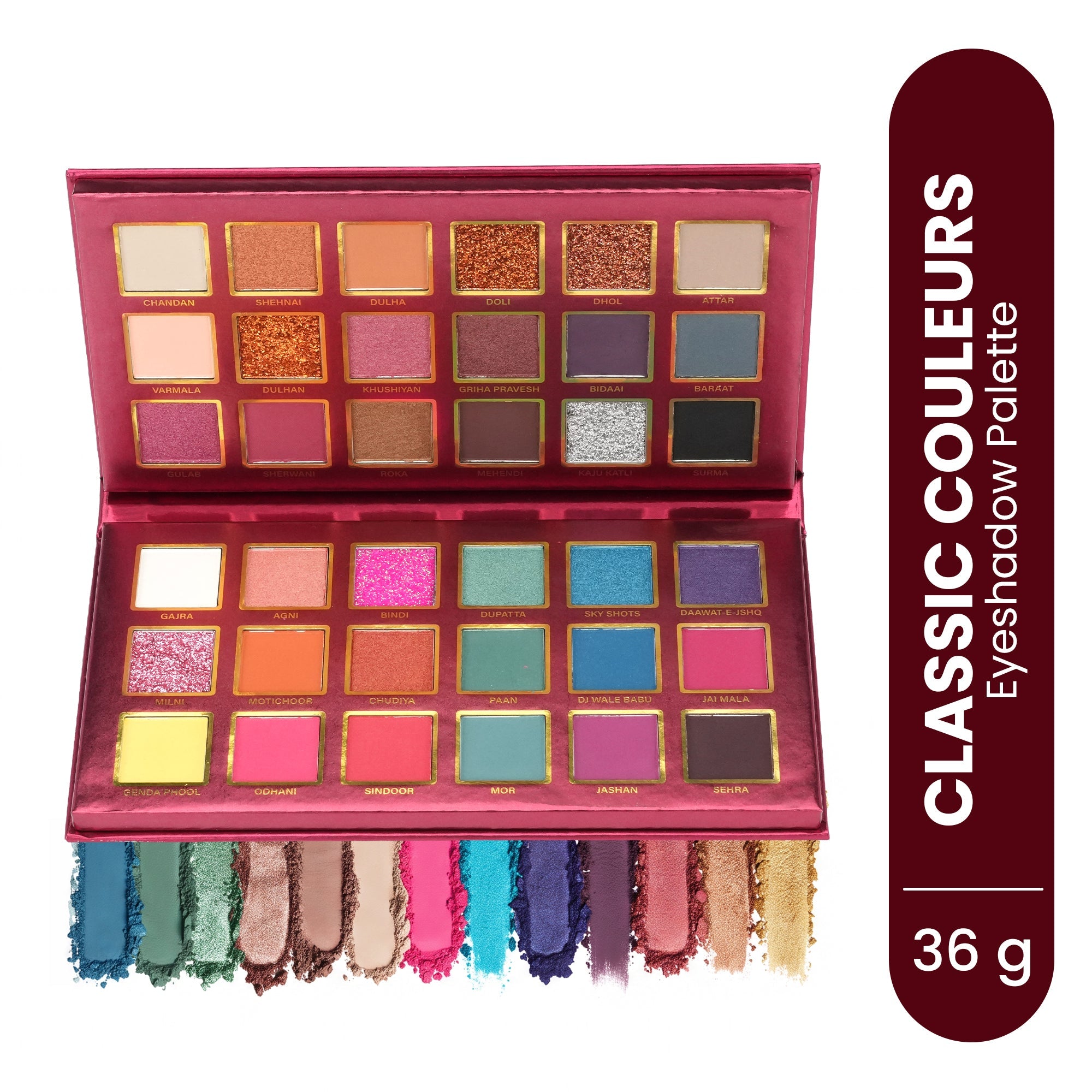 Maliao Classic Couleurs 36 Colors Art Makeup Revolution Palette Eye