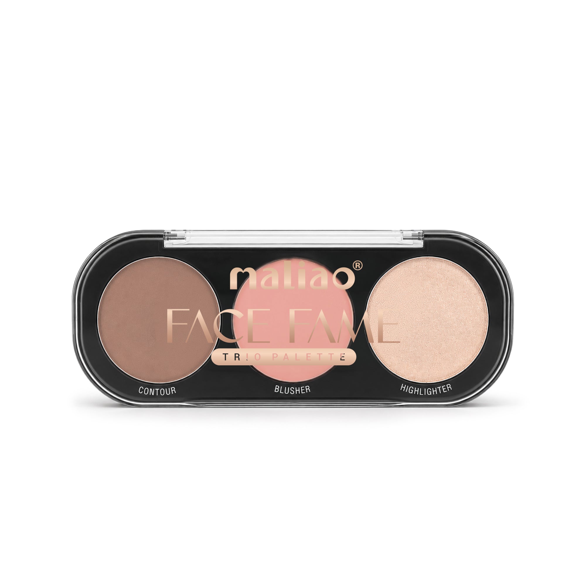 Maliao Face Fame Trio Palette-Blusher, Contour & Highlighter Face