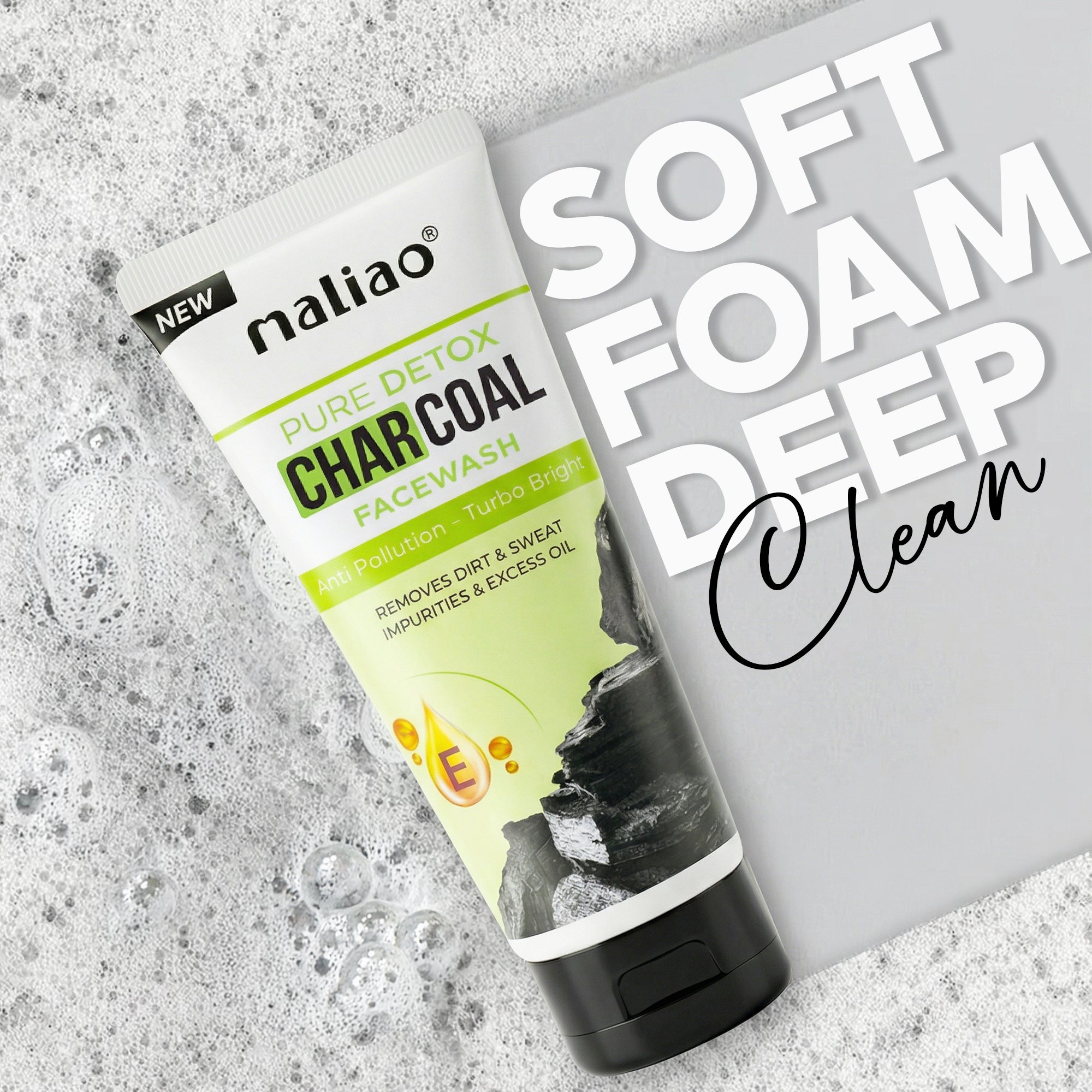 Maliao Pure Detox Charcoal Face wash Face