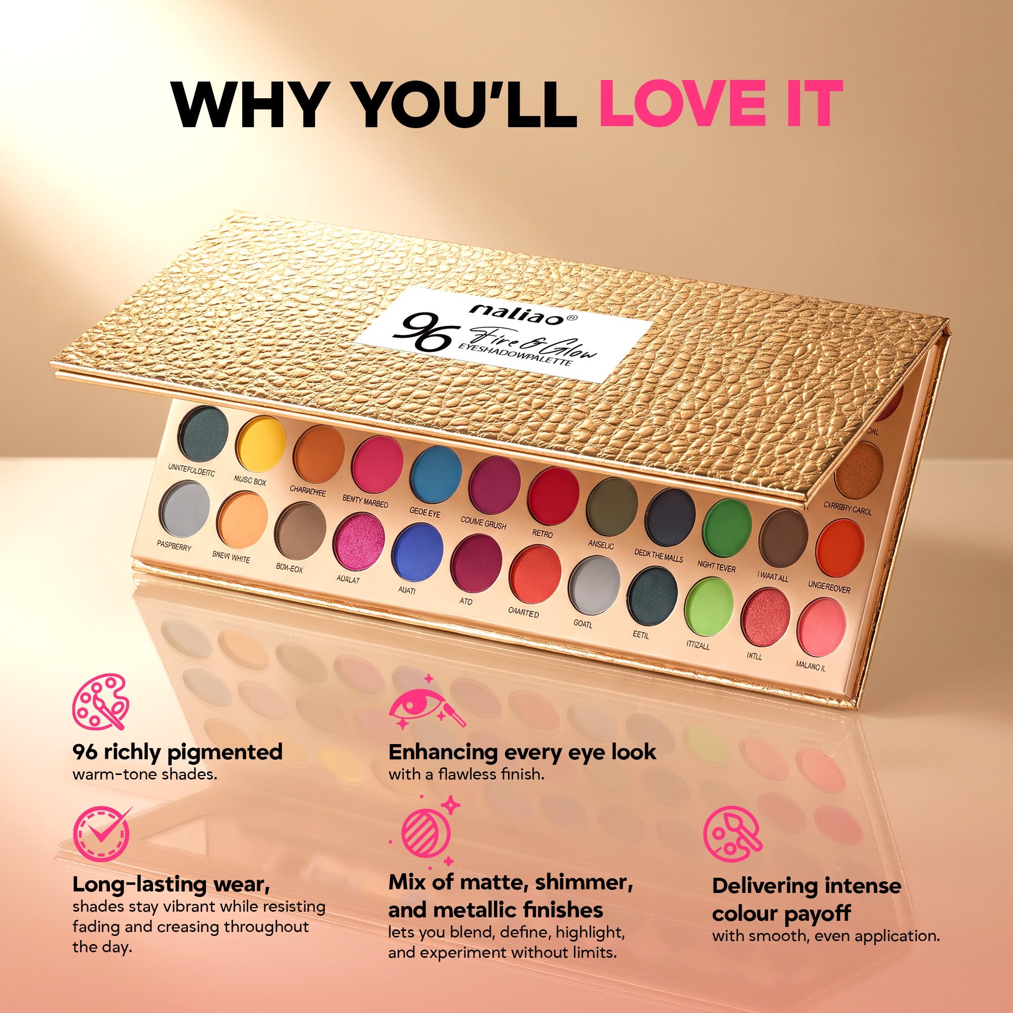 Maliao 96 Color Eyeshadow Palette Eye