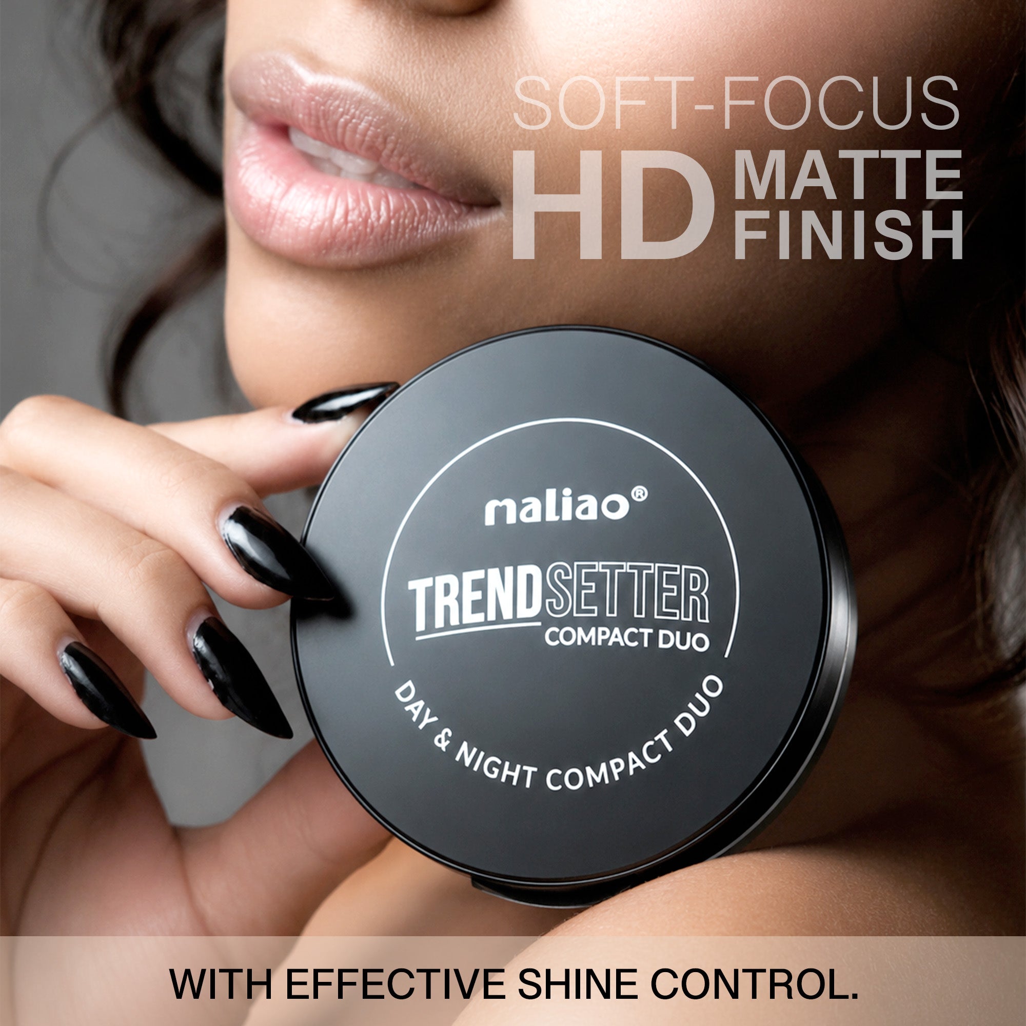 Maliao Bright Powder Soft Focus Crystal Bright Puff Cake Face