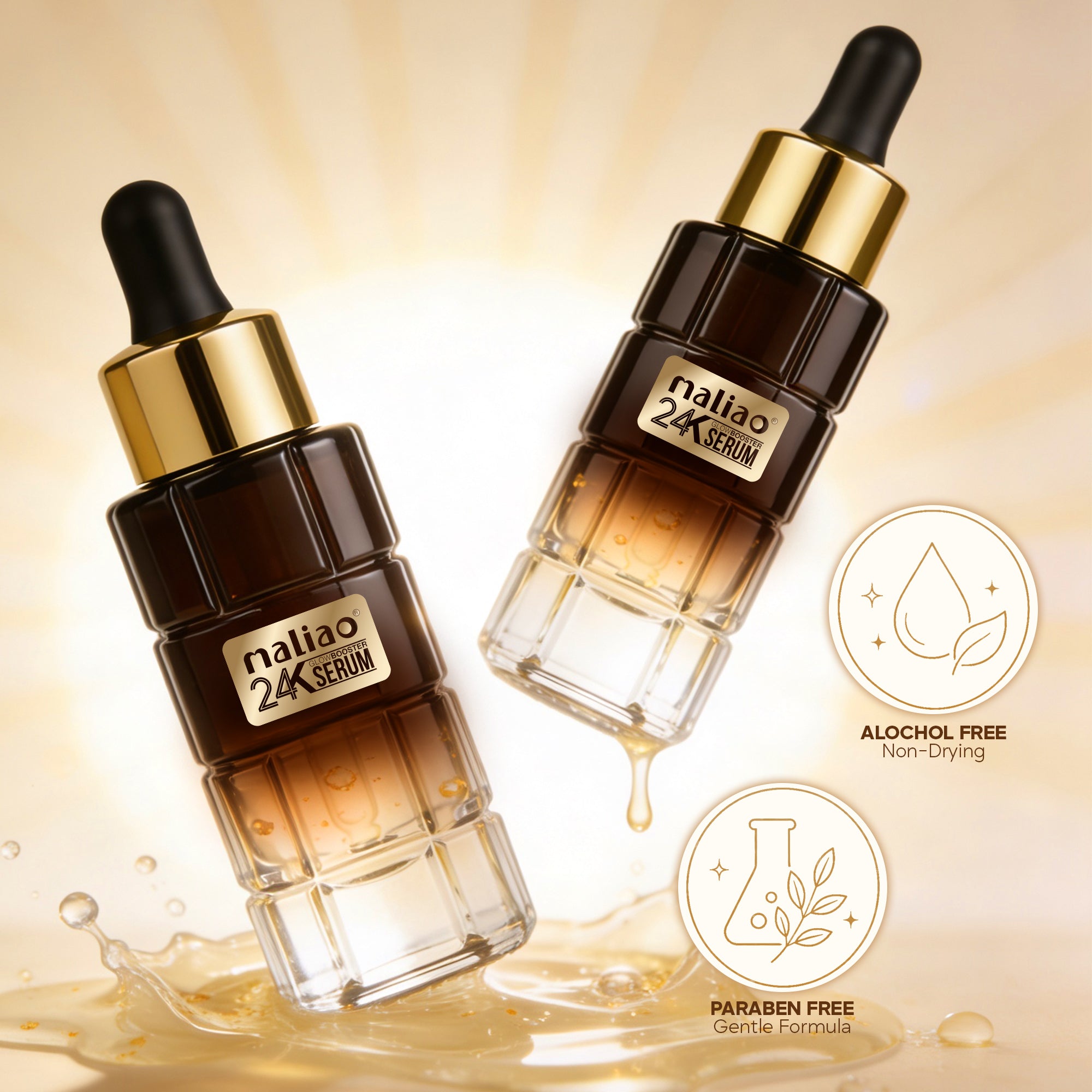 Maliao 24K Glow Booster Serum Face