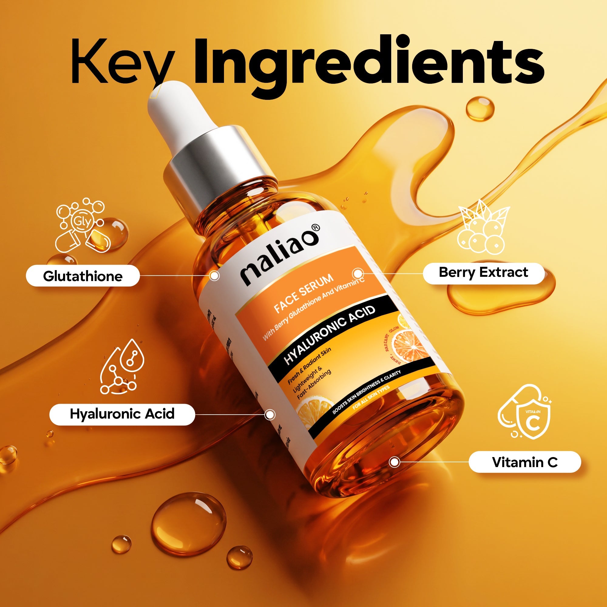 Maliao Vitaglow Brightening Serum Face