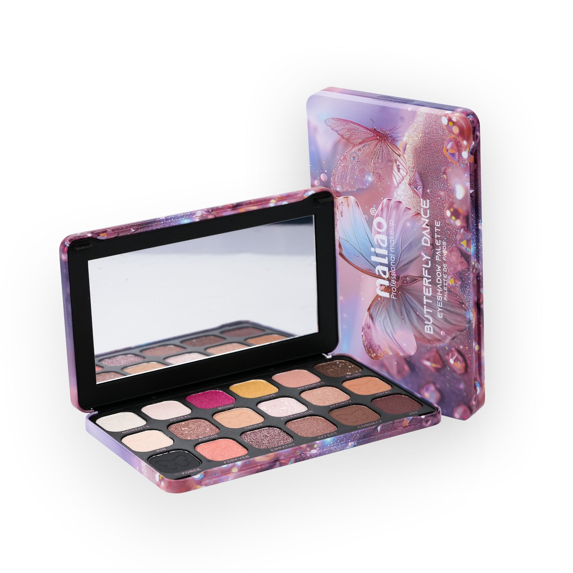 Maliao 18-Color Eyeshadow Palette – Blendable Matte & Shimmer Shades for Stunning Eye Makeup Looks – Highly Pigmented, Long-Lasting Eye Shadow Palette for All Skin Tones