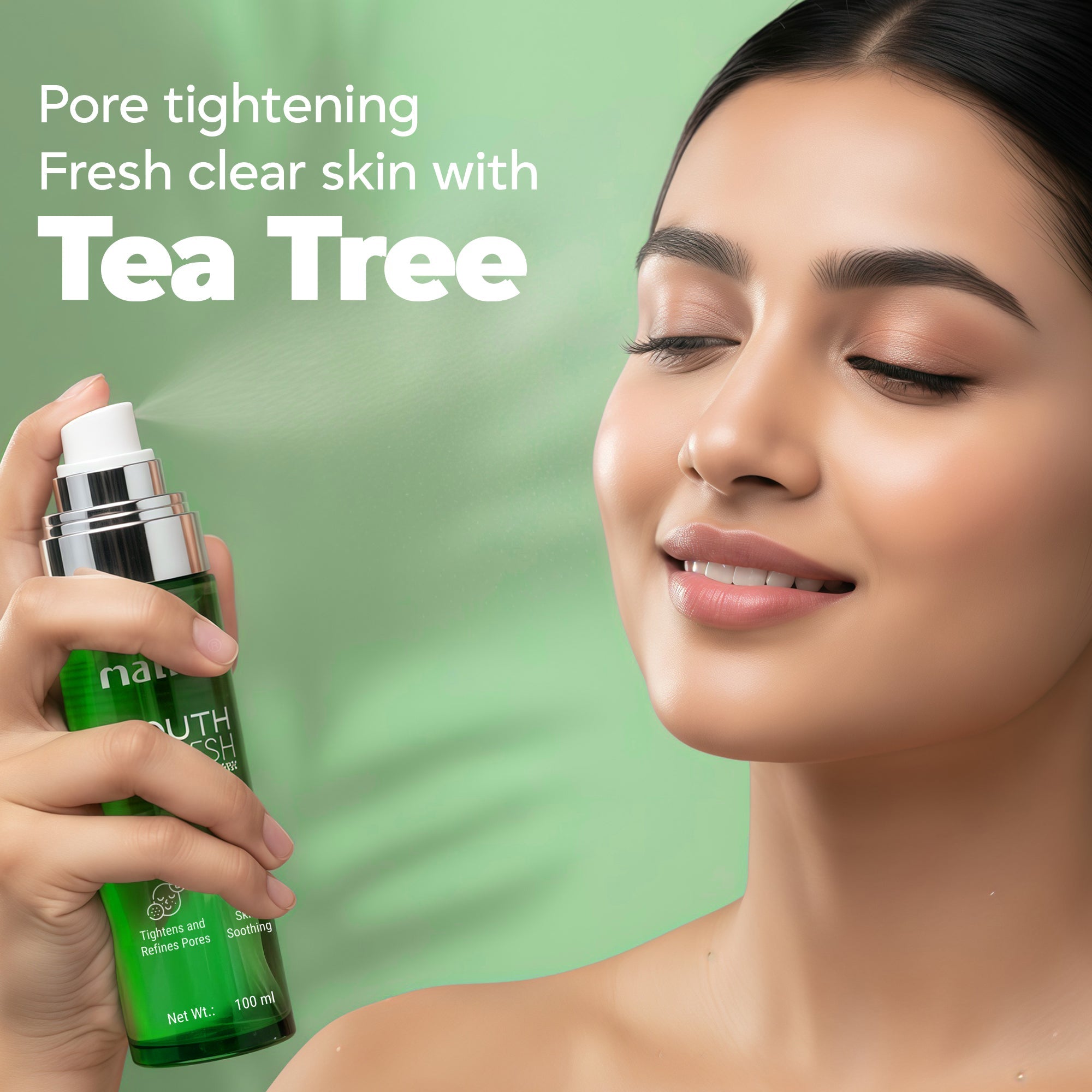 Maliao Youth Freeze Toner with Tea Tree Green - Refreshing and Clarifying Toner for Clear, Youthful Skin Face