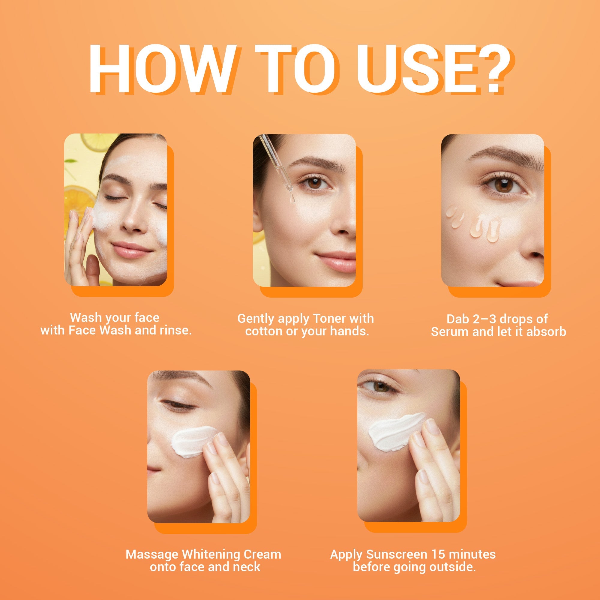 Maliao Organic Vitamin C Skin Care Set (5 Piece) Face