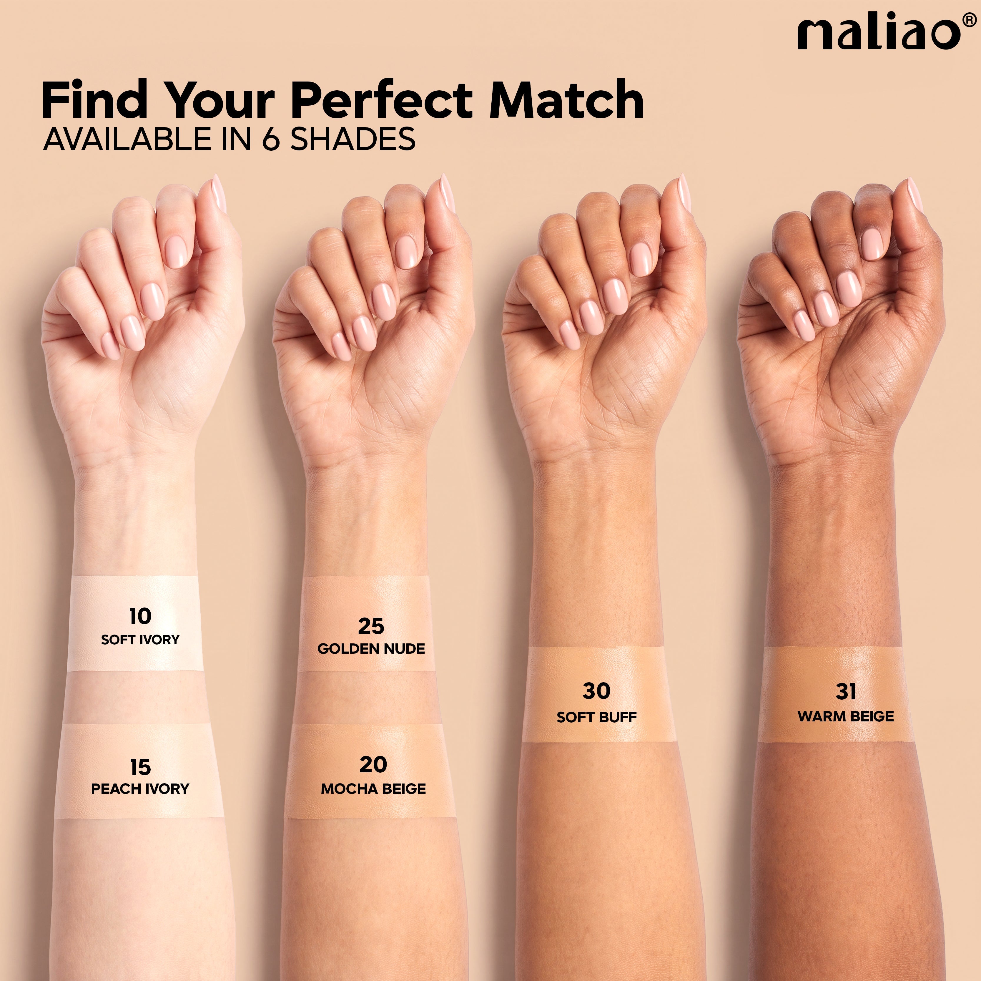 Maliao Love Me Matte SkinFit Foundation 30 ml Face