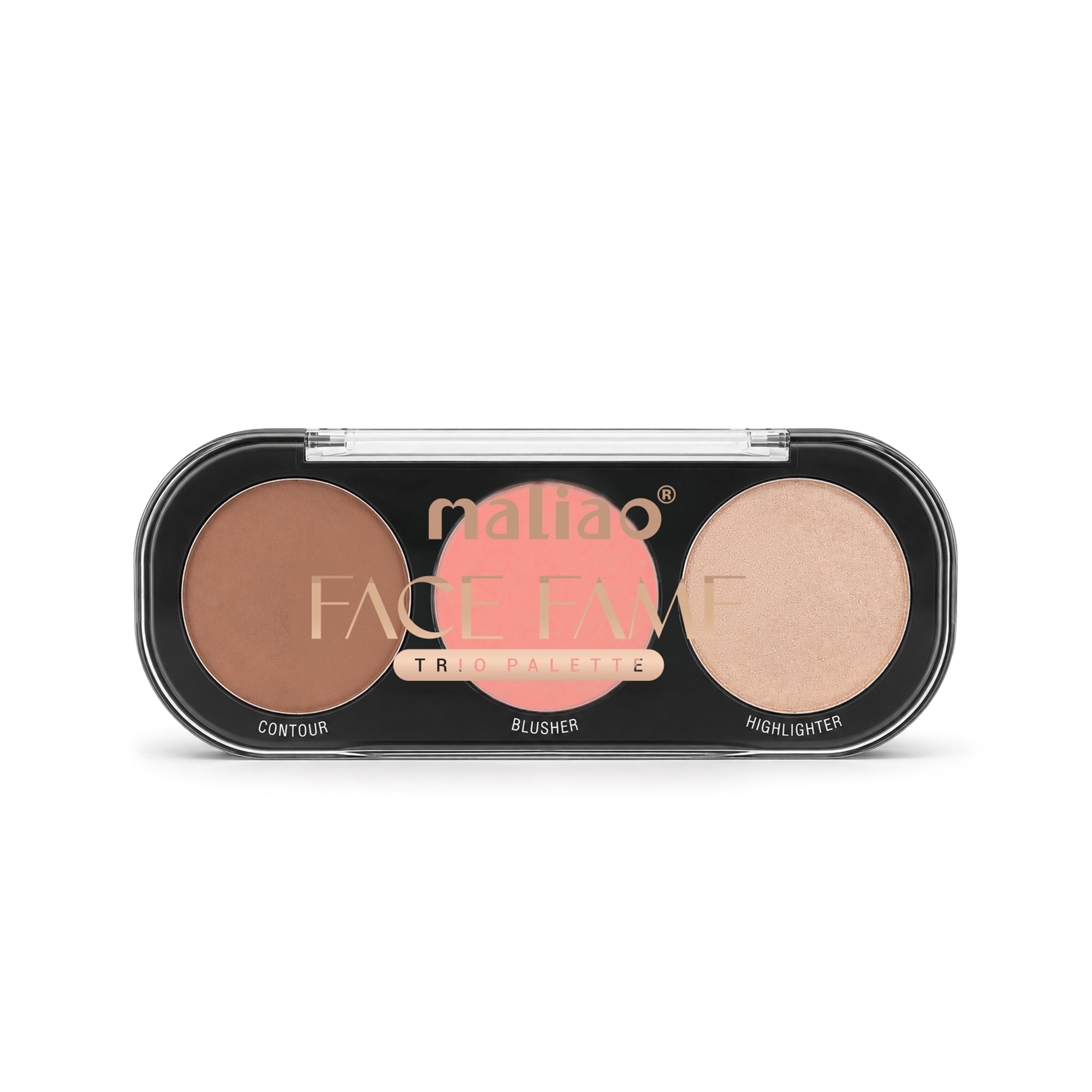Maliao Face Fame Trio Palette-Blusher, Contour & Highlighter Face