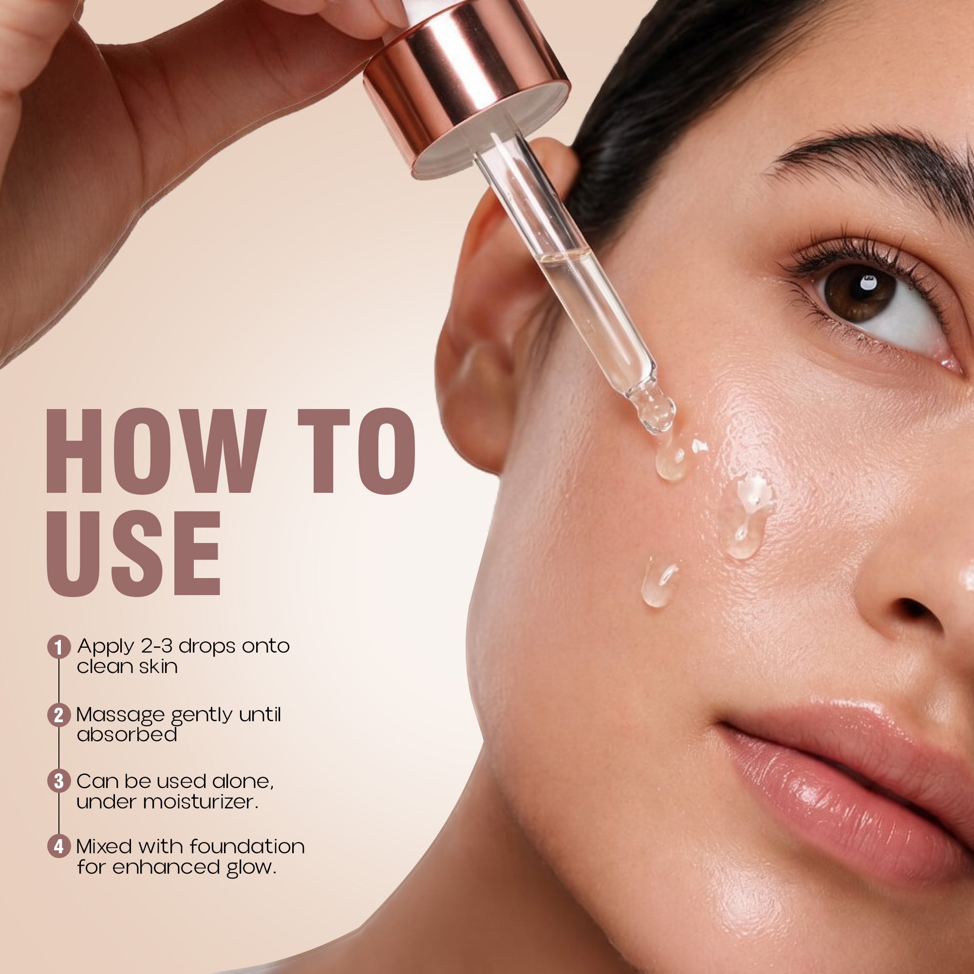 Maliao Face Serum Rose Gold Elixir Face