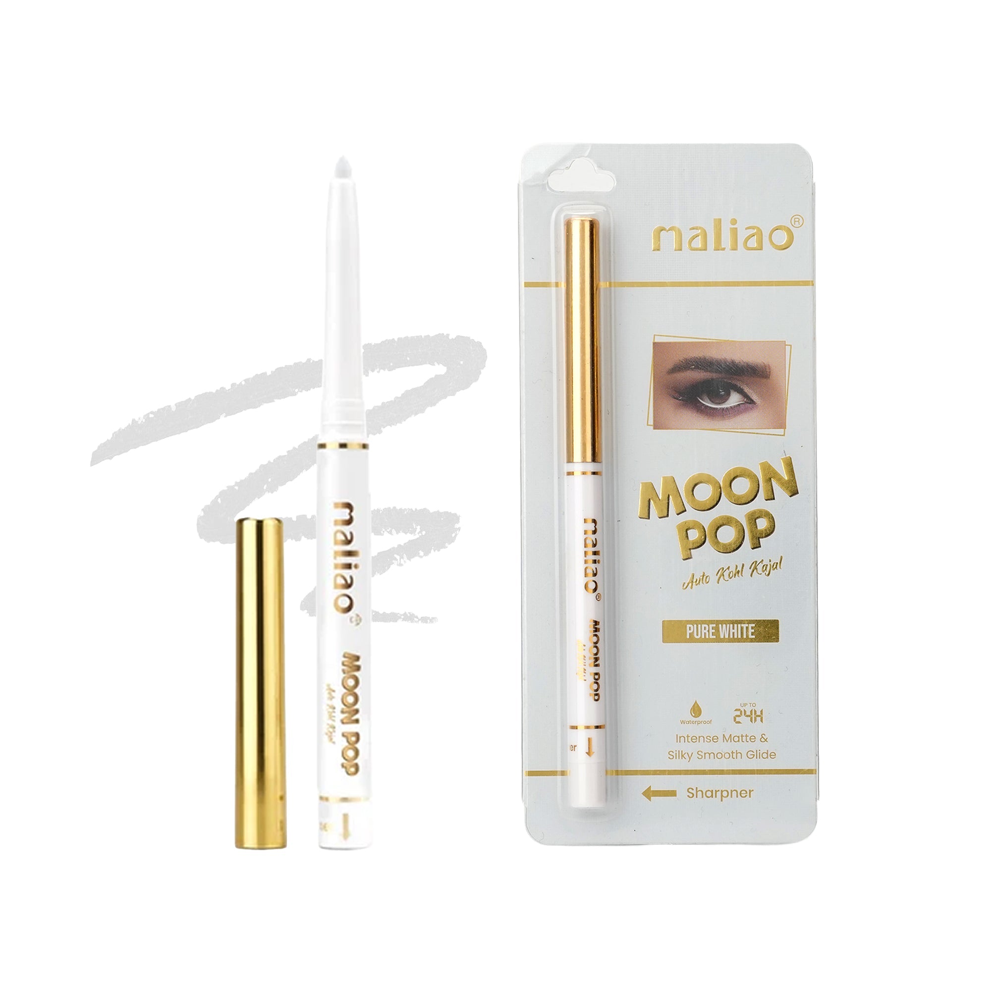 Maliao Double Take Kajal Duo – Intense Black & Pure White