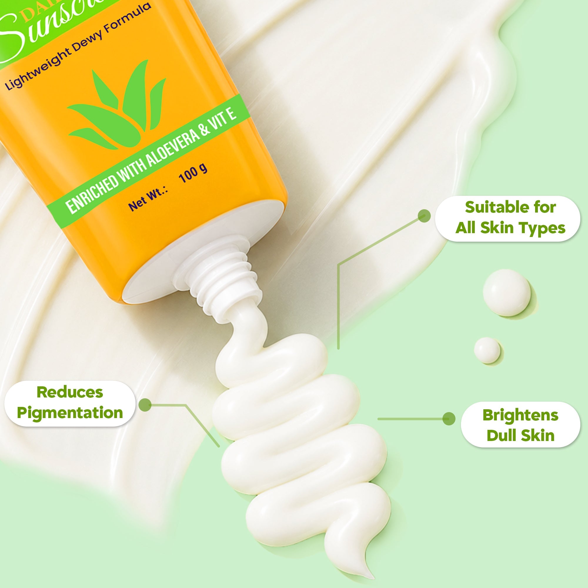 Maliao Dailywear Sunscreen SPF 45 PA+++ Face