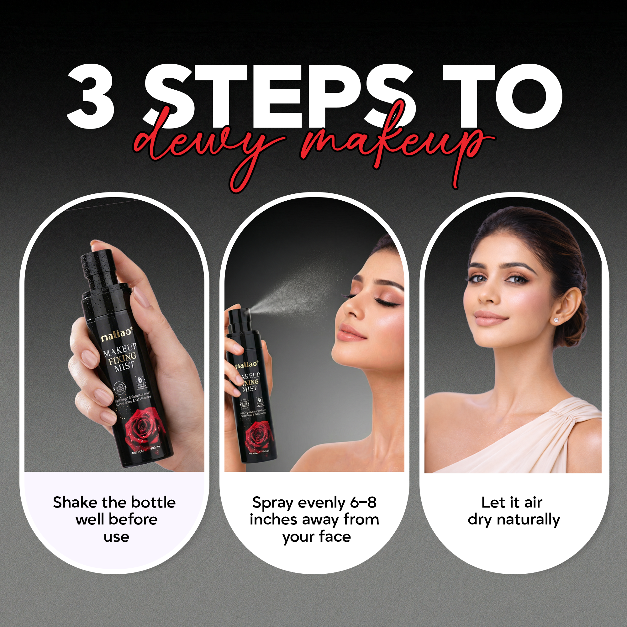 Maliao Dewy Finish Makeup Fixing Mist Face