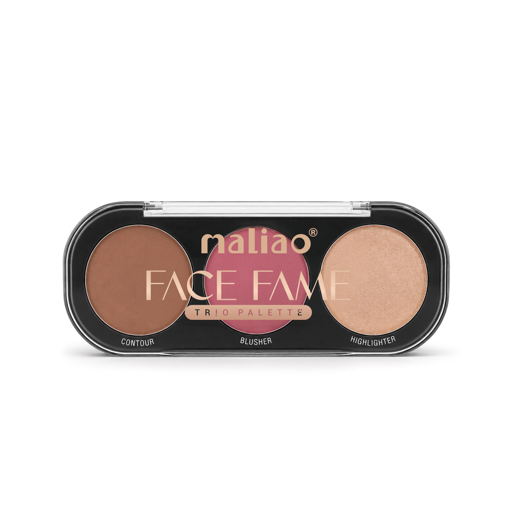 Maliao Face Fame Trio Palette-Blusher, Contour & Highlighter Face