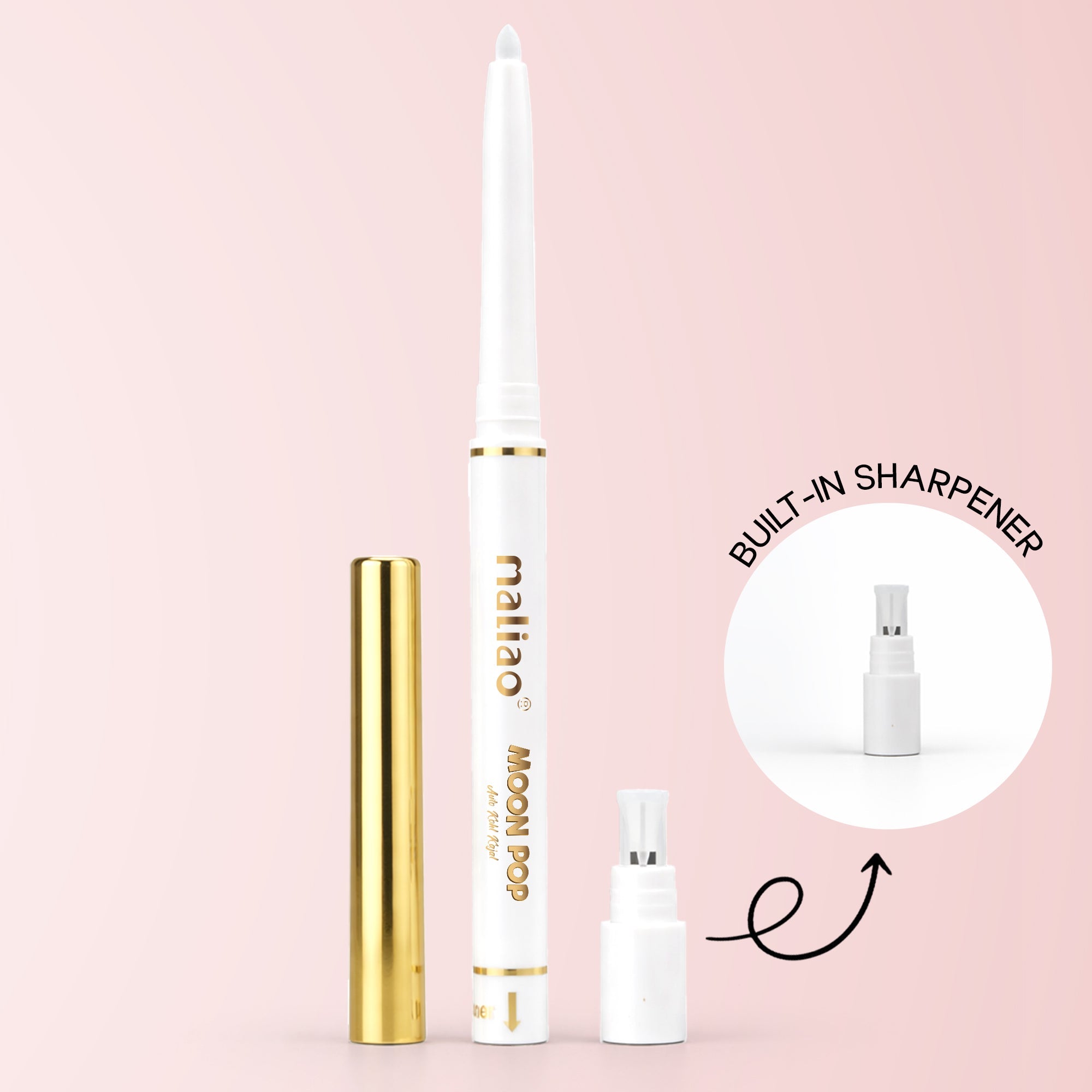 Maliao Love Me Waterproof White Kohl Kajal Pencil Eye