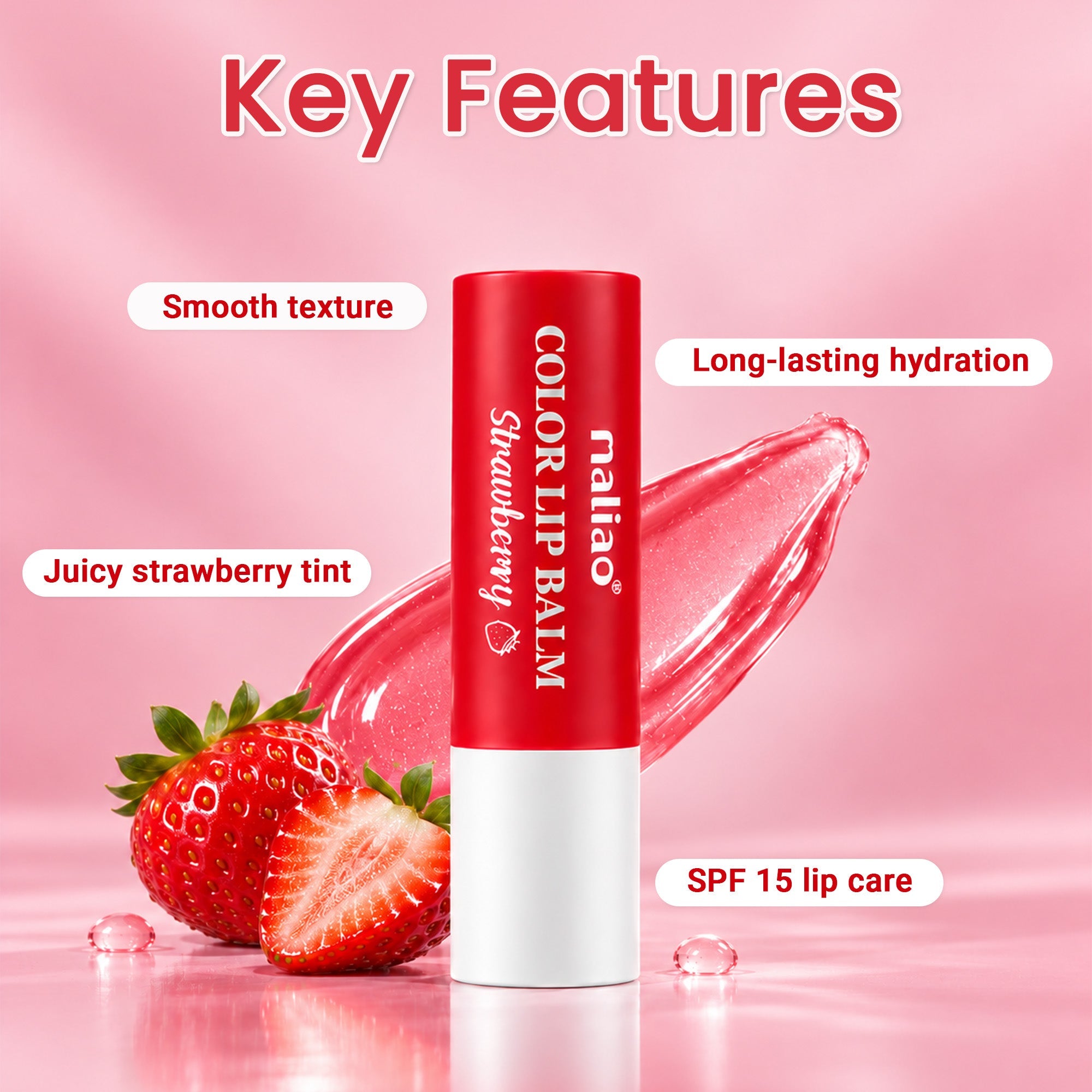 Maliao Color Lip Balm + Maliao Double Effect Mascara & Eyeliner Combo