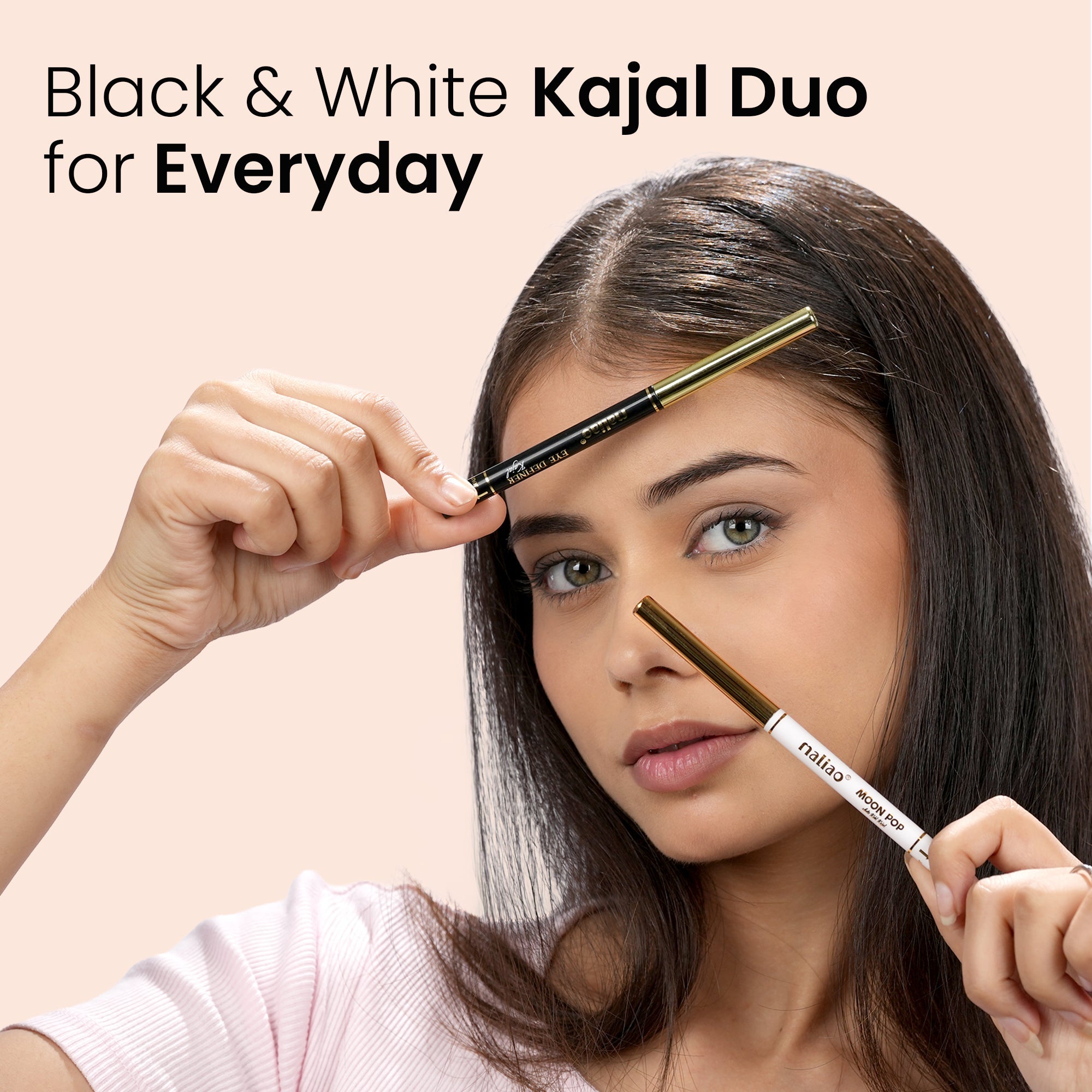 Maliao Double Take Kajal Duo – Intense Black & Pure White