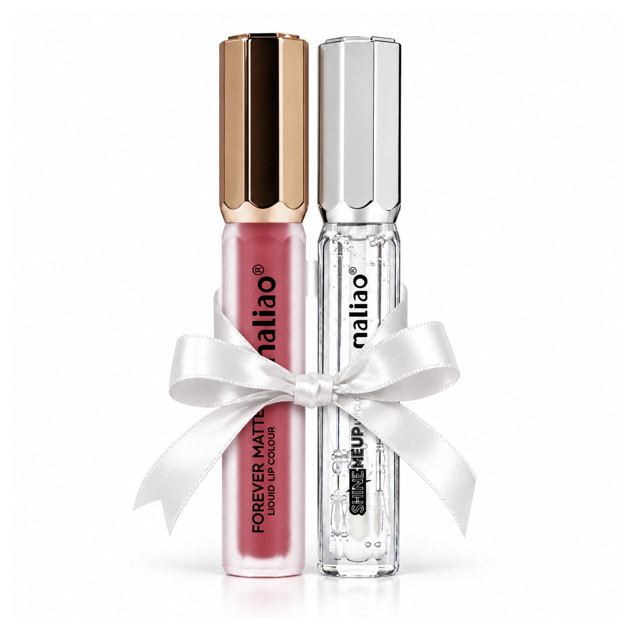 Maliao Forever Matte Liquid Lip Colour + Maliao Shine Me Up Gloss Combo