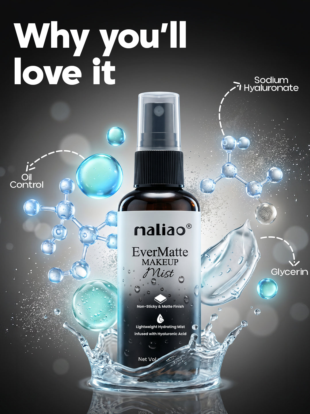 EverMatte Makeup Mist l Control Oil & Mist Refreshes Skin Instantly Face