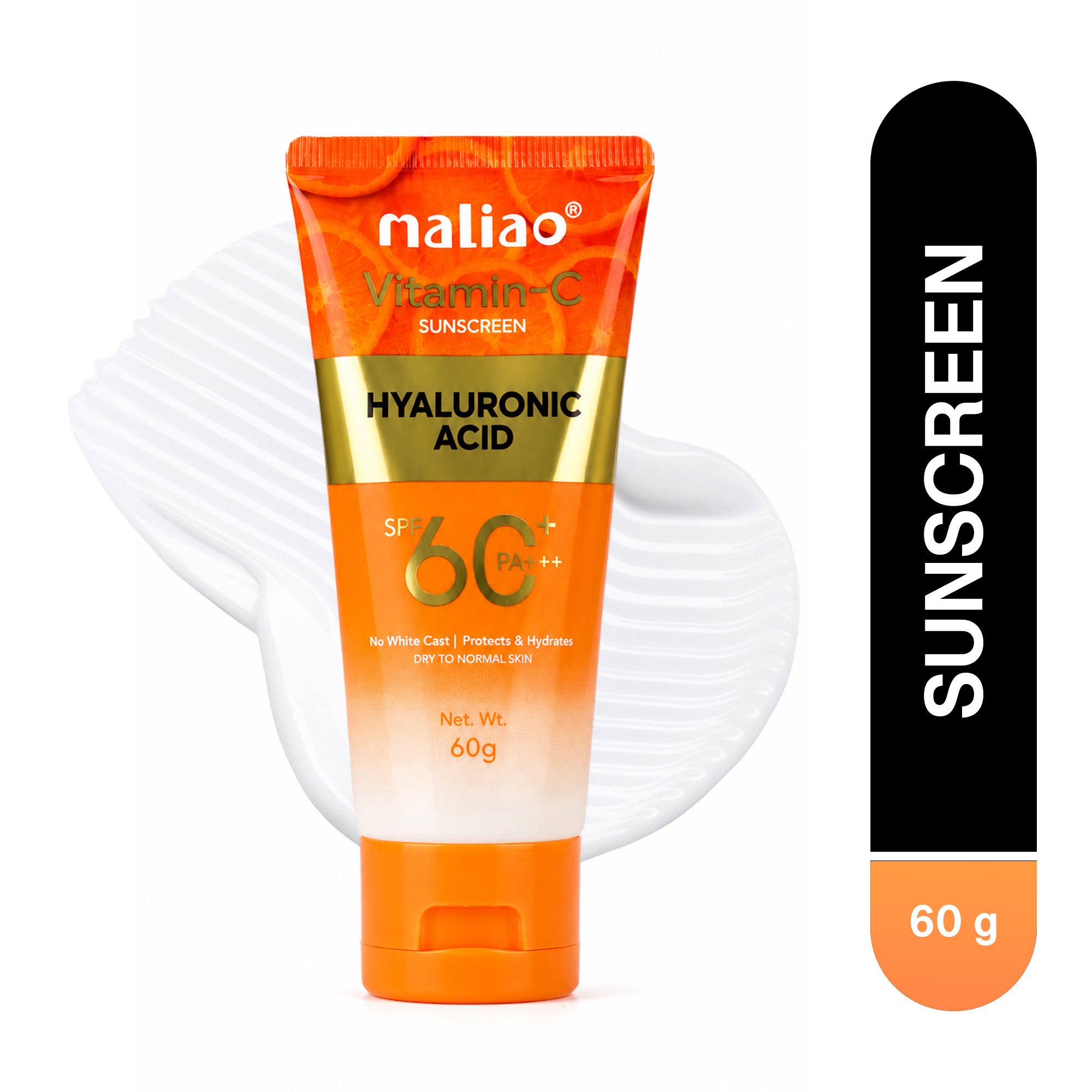 Maliao Vitamin C SPF 60 PA+++ Sunscreen Cream Face