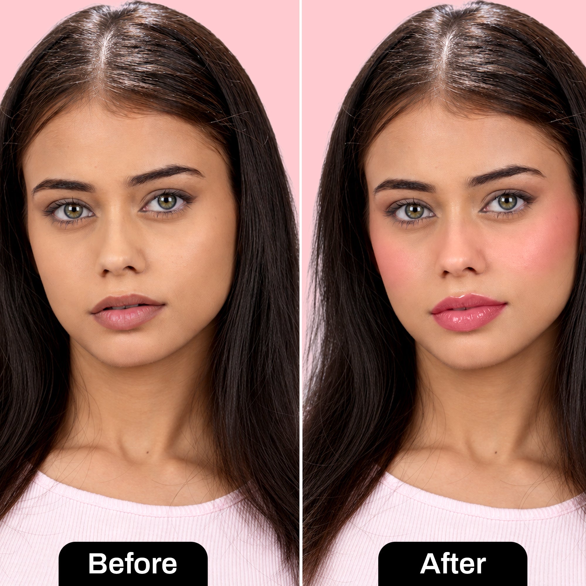 Maliao Time To Shine Lip Gloss & Kuchi-Ku Cream Blush Combo
