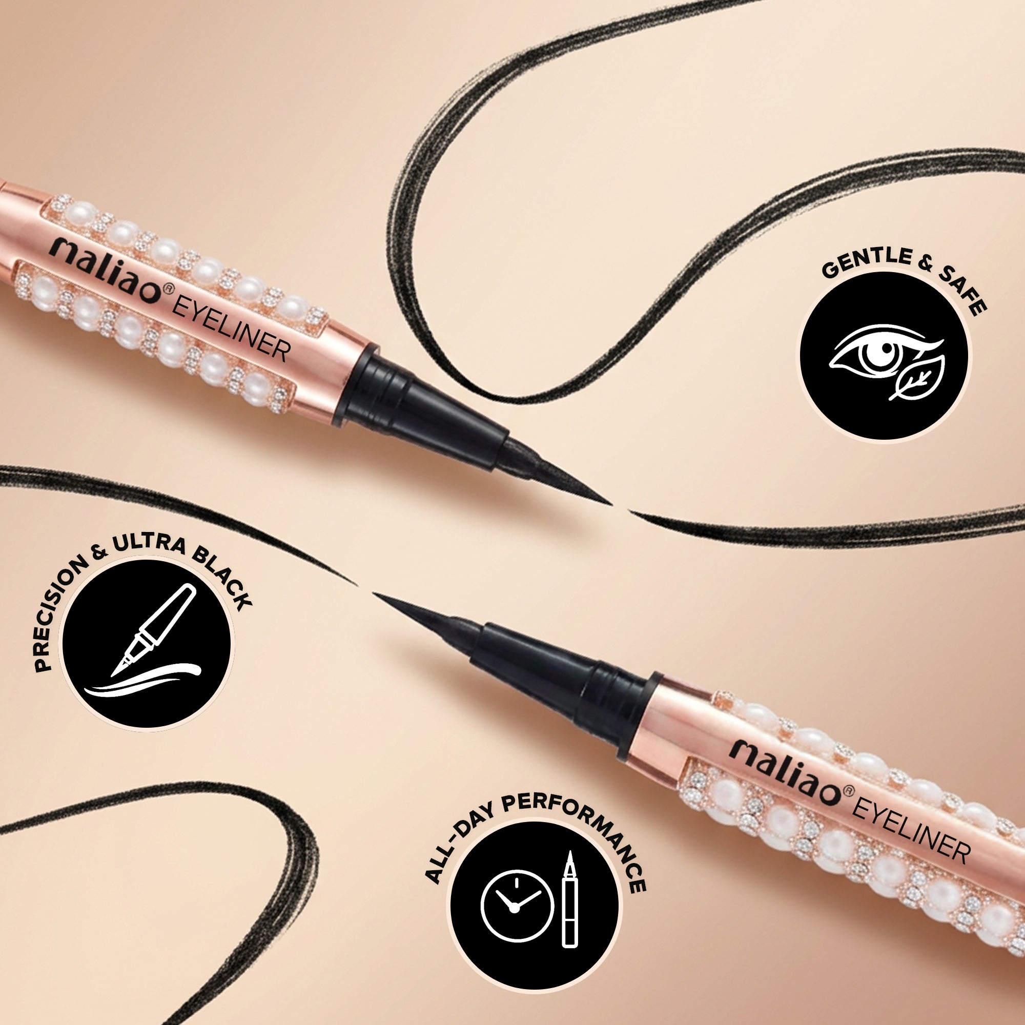 Maliao Diamond Ultra Black Eyeliner Eye