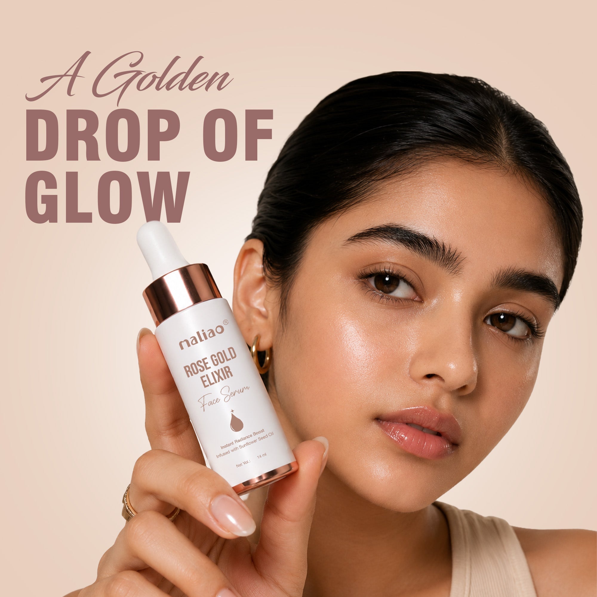 Maliao Face Serum Rose Gold Elixir Face