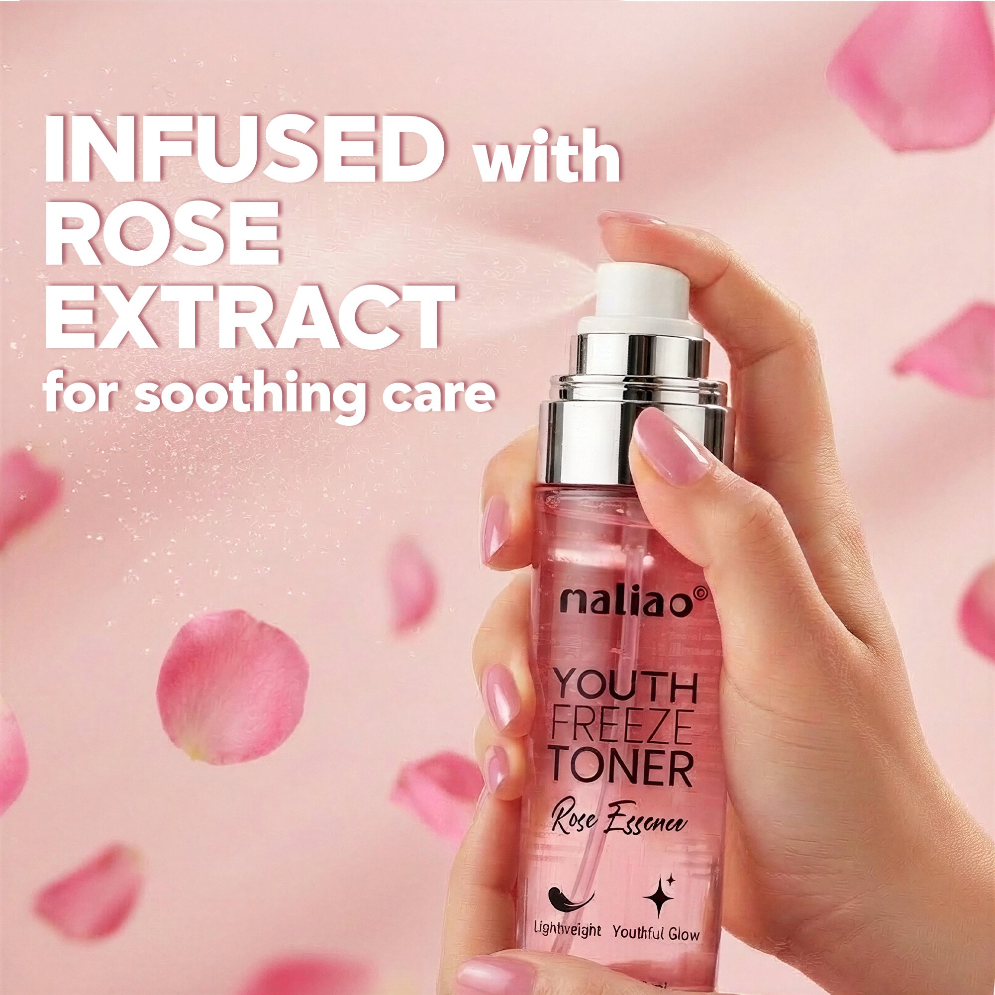 Maliao Youth Freeze Toner with Rose Essence - Refreshing Hydration for Youthful Skin Face