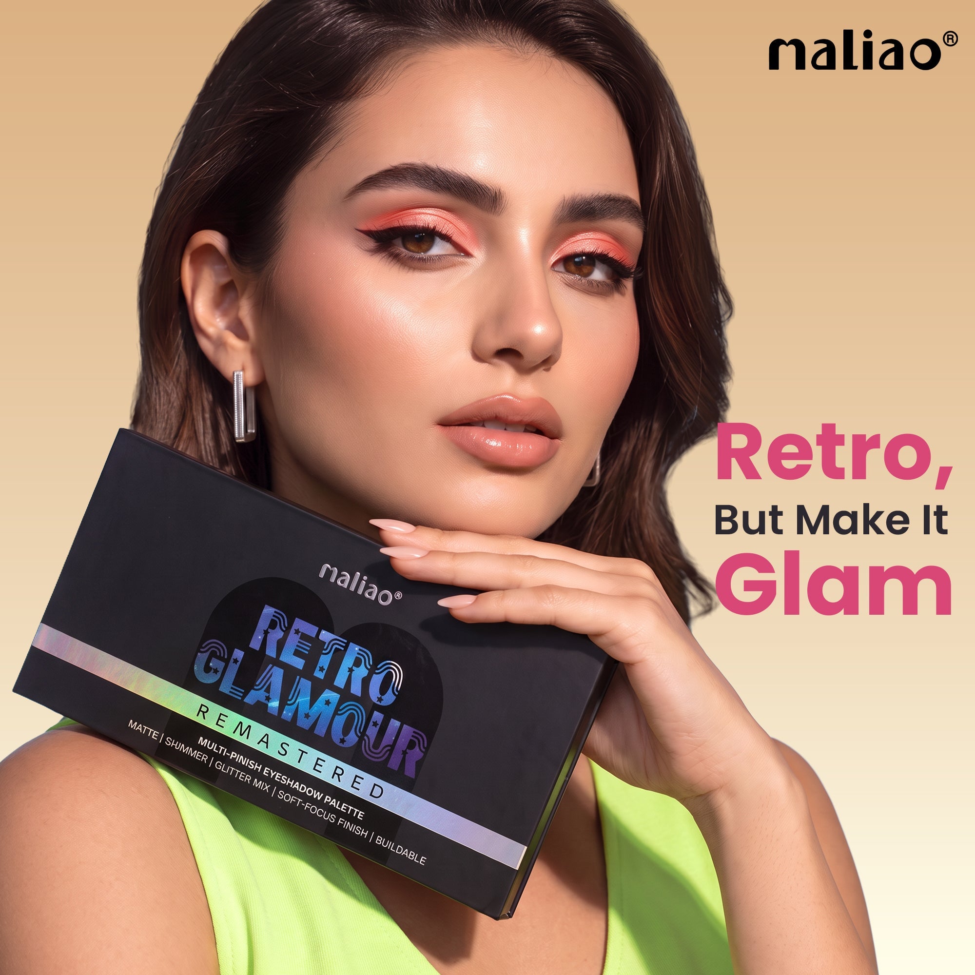 Maliao Retro Glamour Remastered MultI Finish Eyeshadow Palette Eye