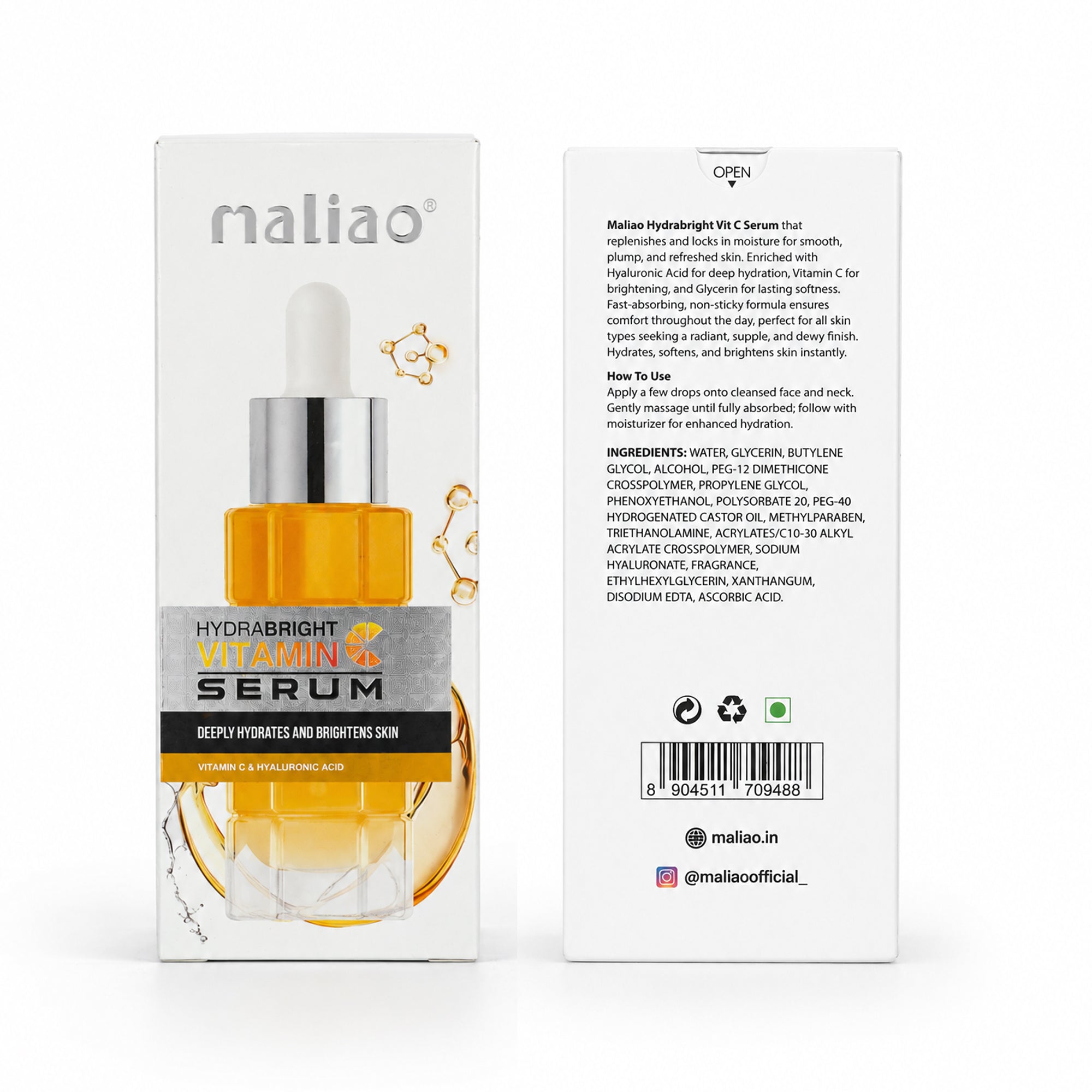 Maliao Hydrabright Vit C Serum Face