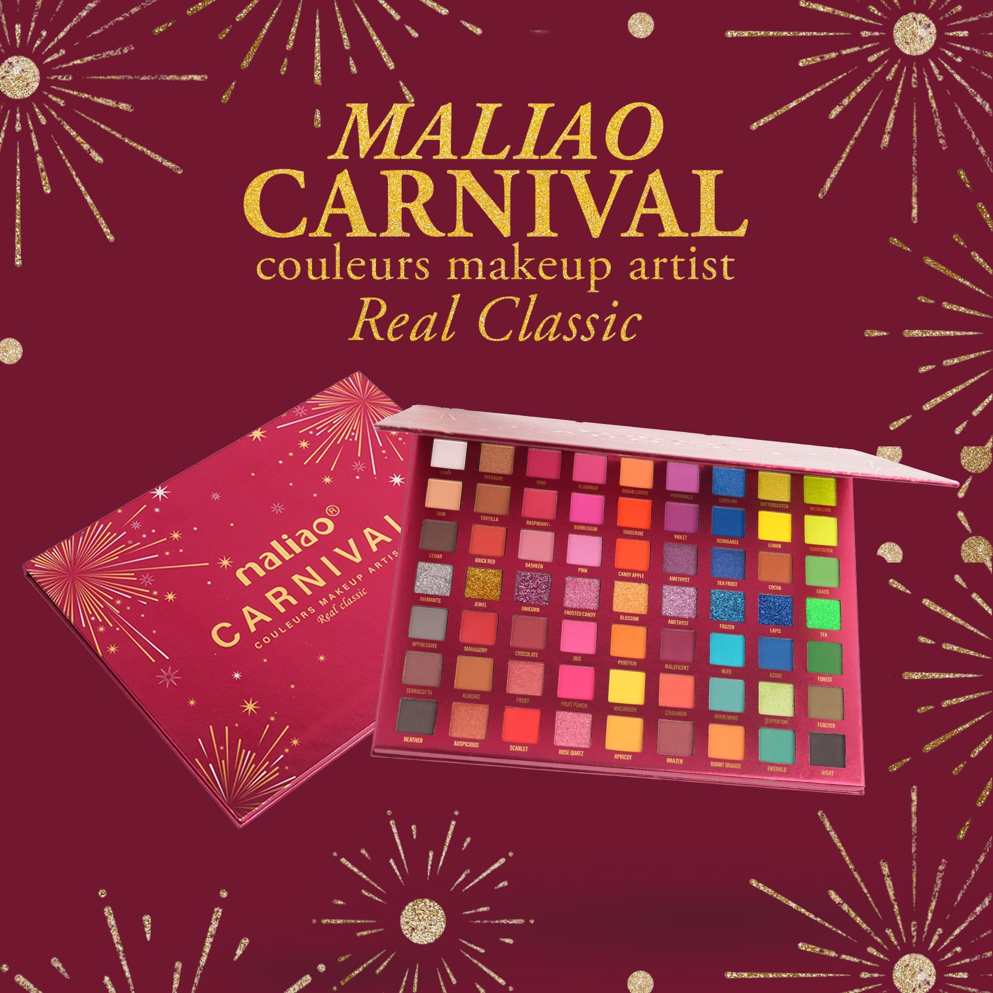 Maliao Carnival Couleurs Makeup Artist Palette - 63 Colors for Endless Creativity Eye