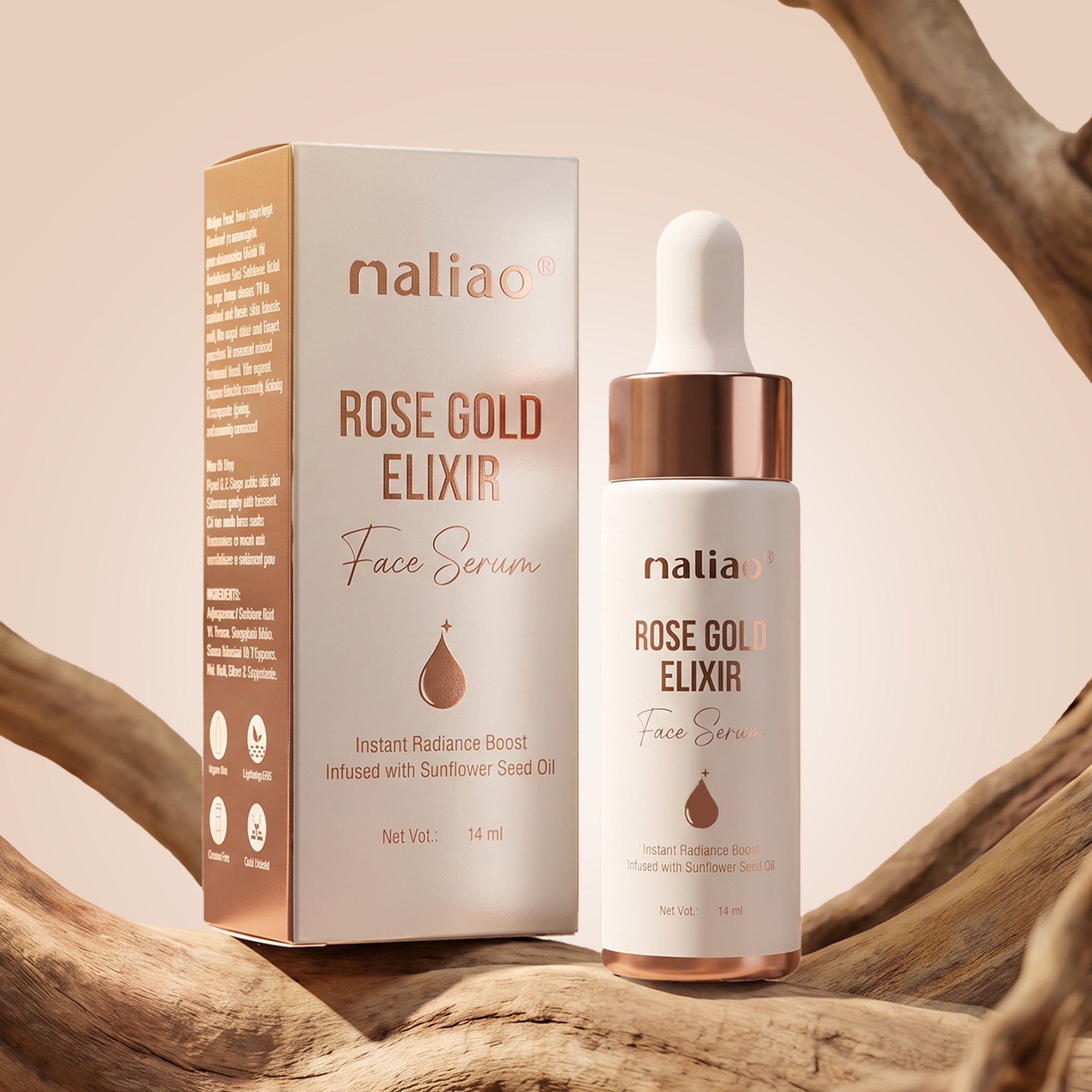 Maliao Face Serum Rose Gold Elixir Face