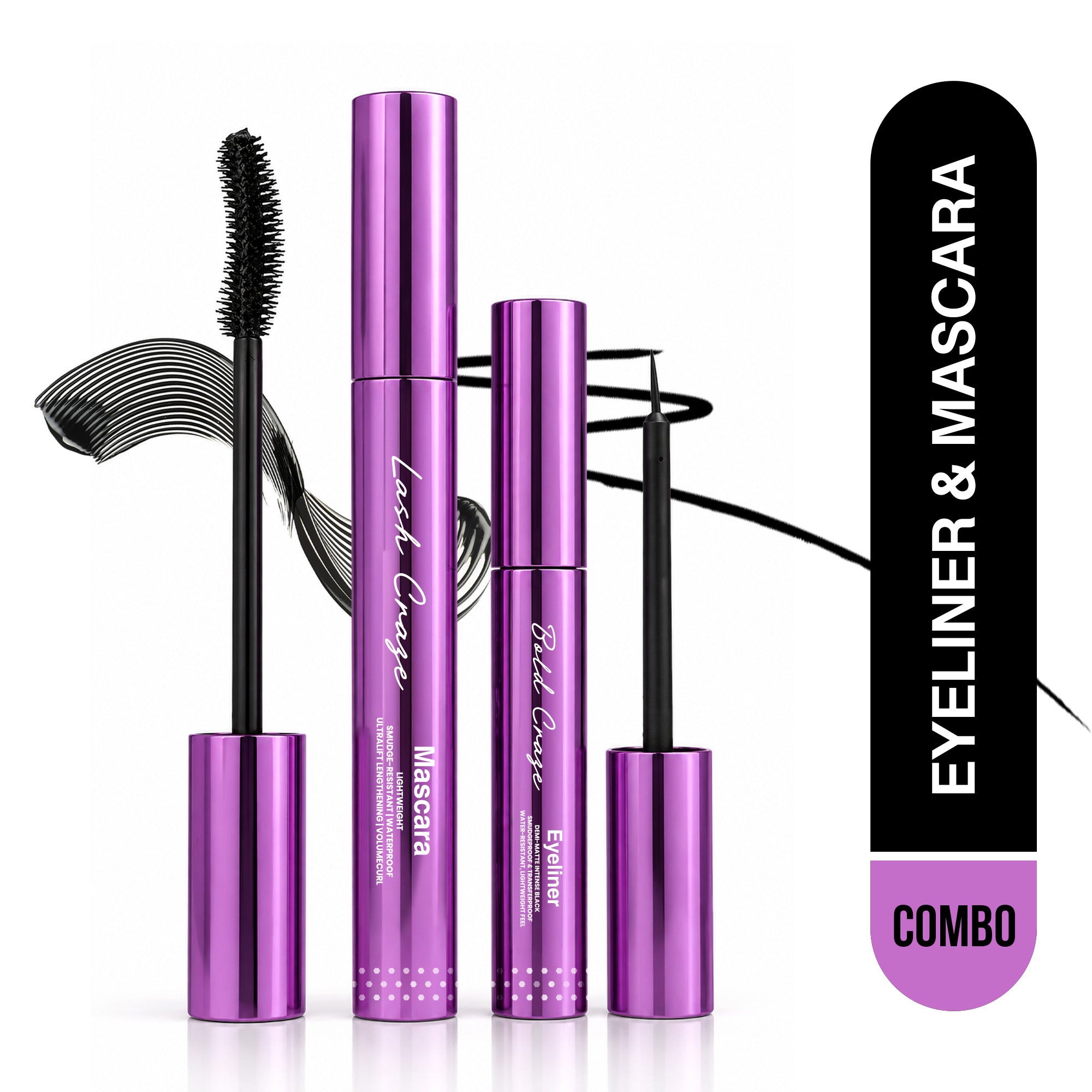 Maliao Lash Craze Mascara & Bold Craze Eyeliner Combo