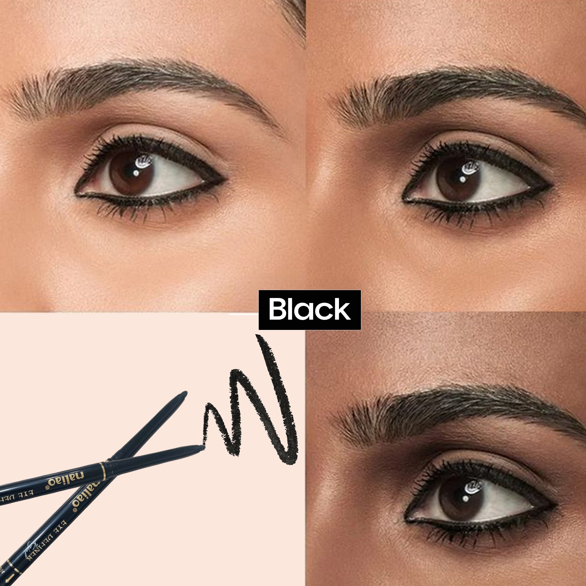 Maliao Double Take Kajal Duo – Intense Black & Pure White