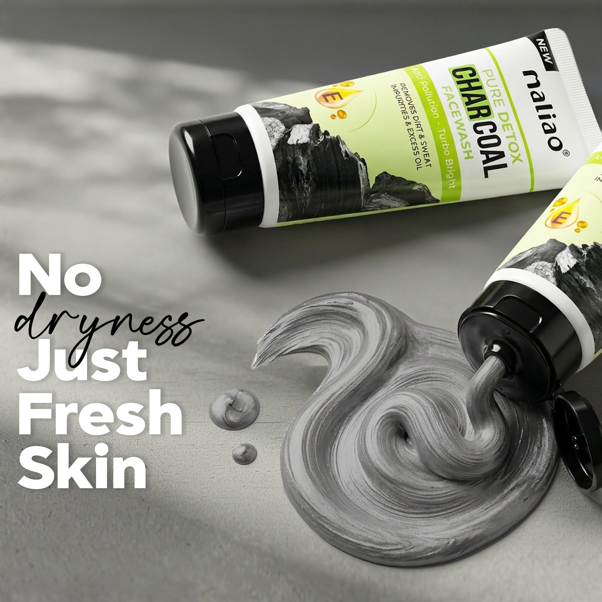 Maliao Pure Detox Charcoal Face wash Face