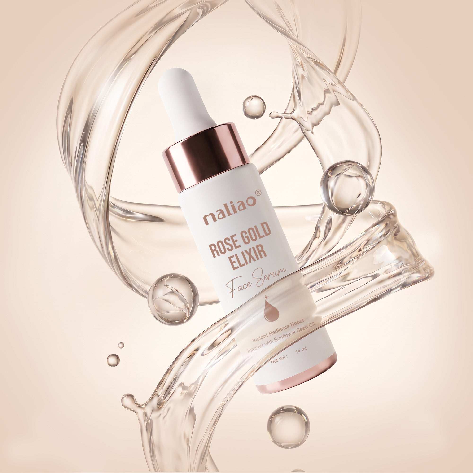 Maliao Face Serum Rose Gold Elixir Face
