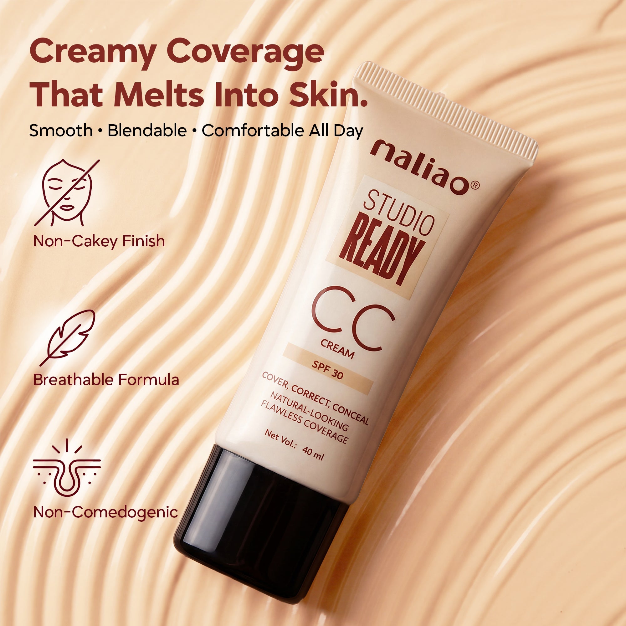 Maliao Camera Ready CC Cream Face