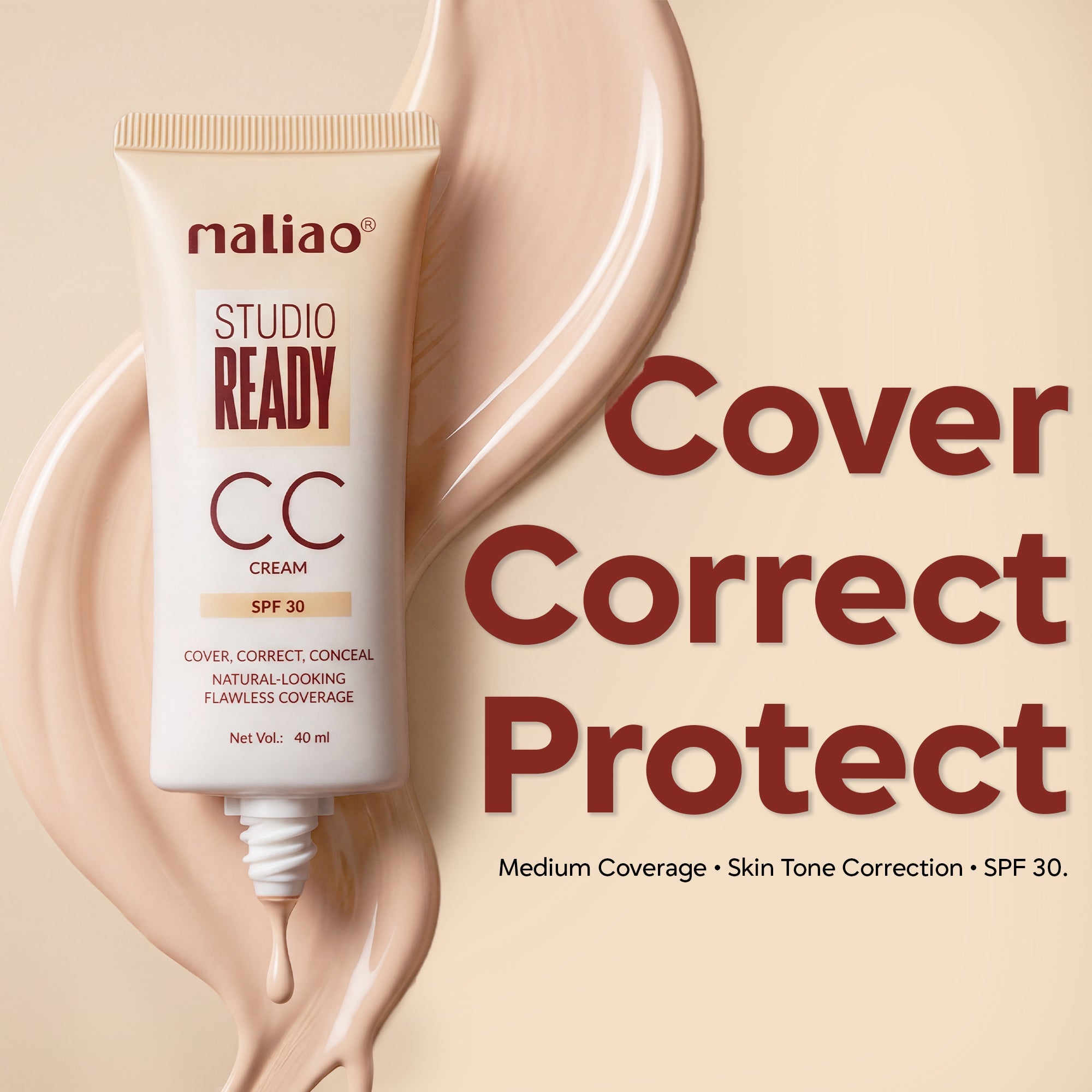 Maliao Camera Ready CC Cream Face