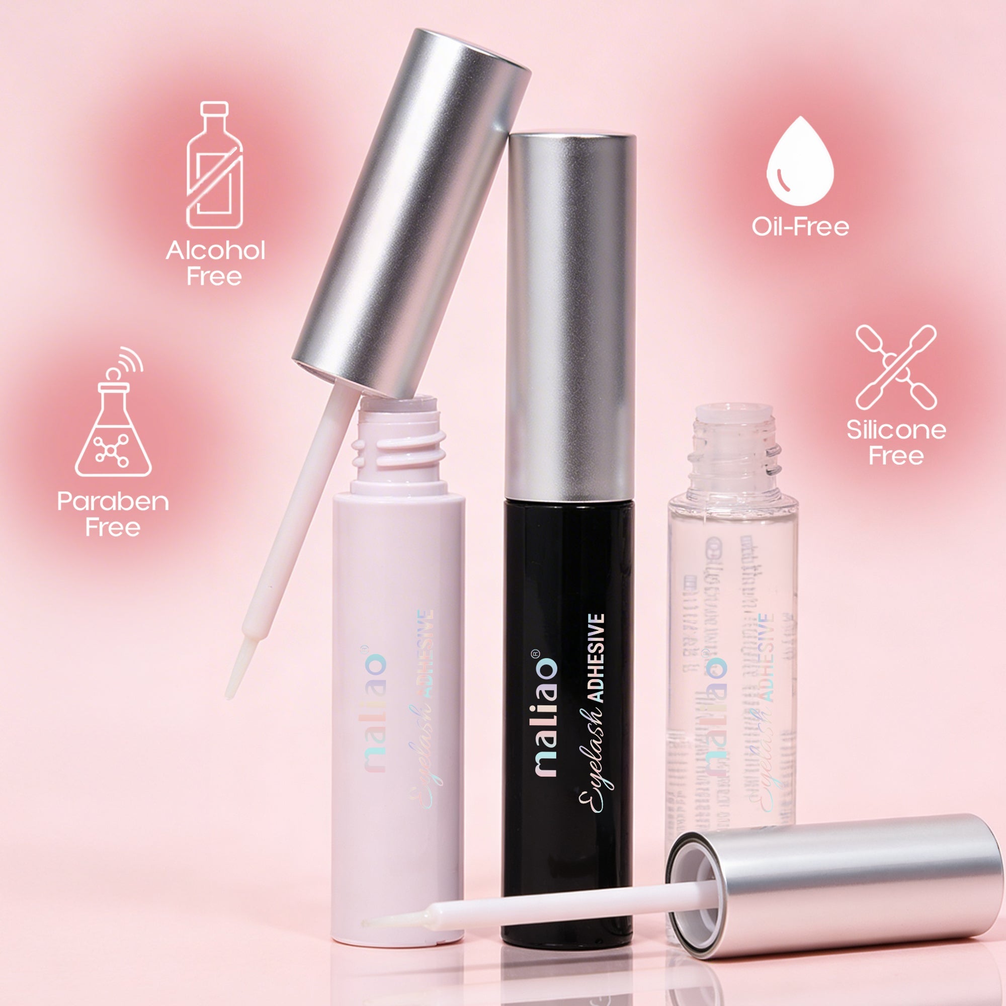 Maliao Eyelash Adhesive - Latex Free, Waterproof Hold (5.5ml) Eye