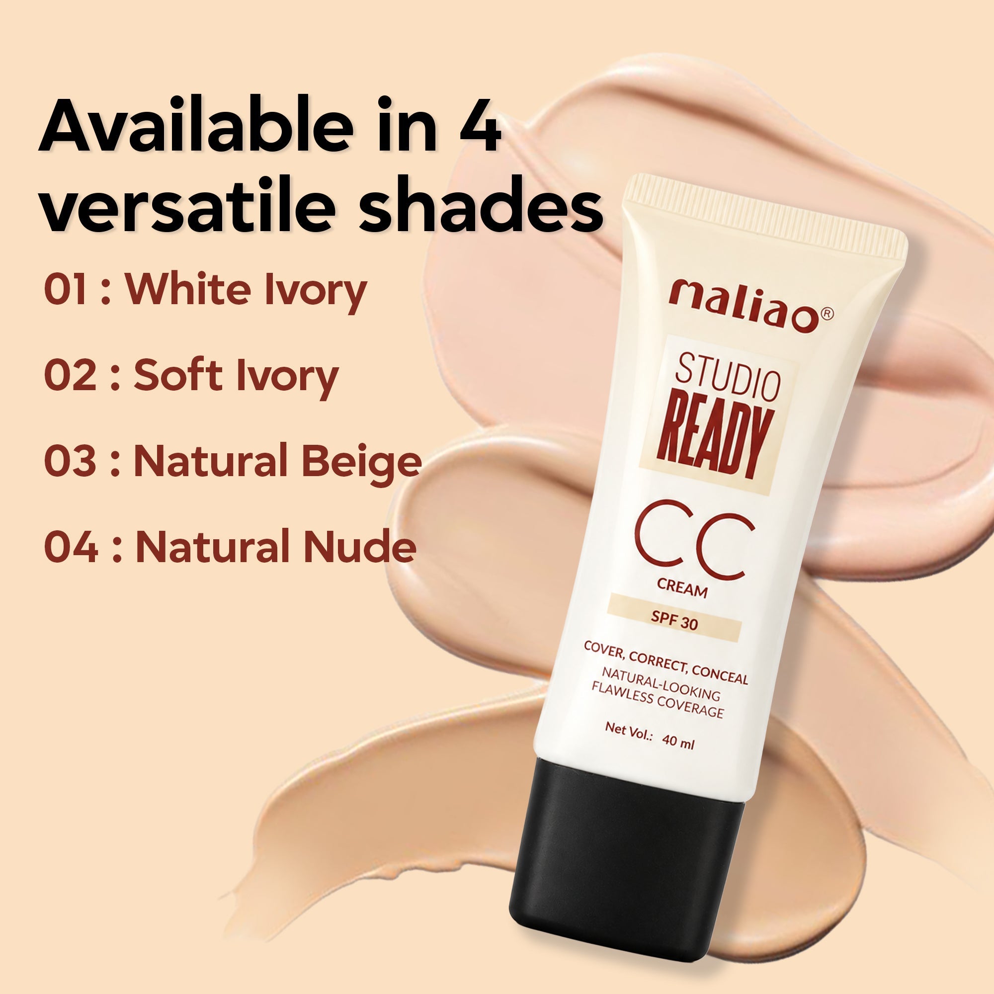 Maliao Camera Ready CC Cream Face