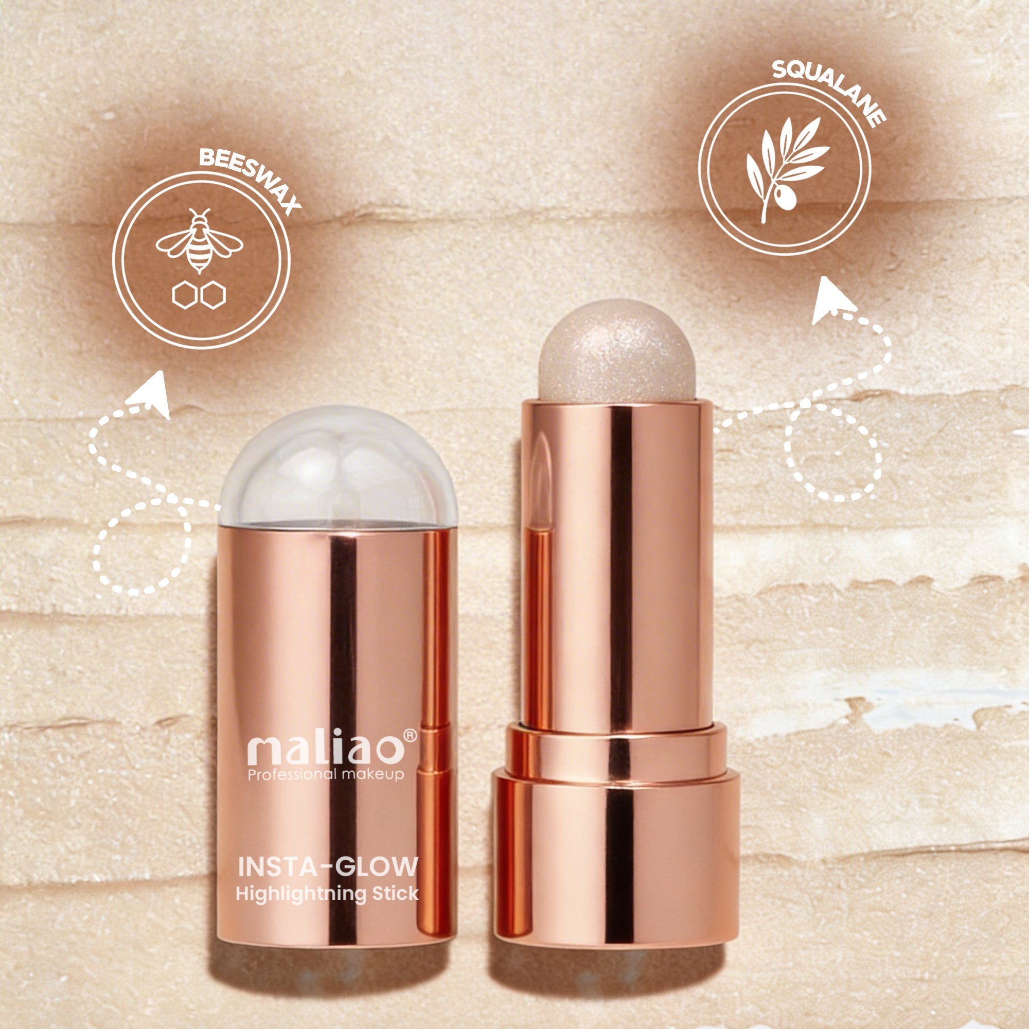 Maliao Insta-Glow Highlighting Stick - Illuminate Your Radiance Instantly Face