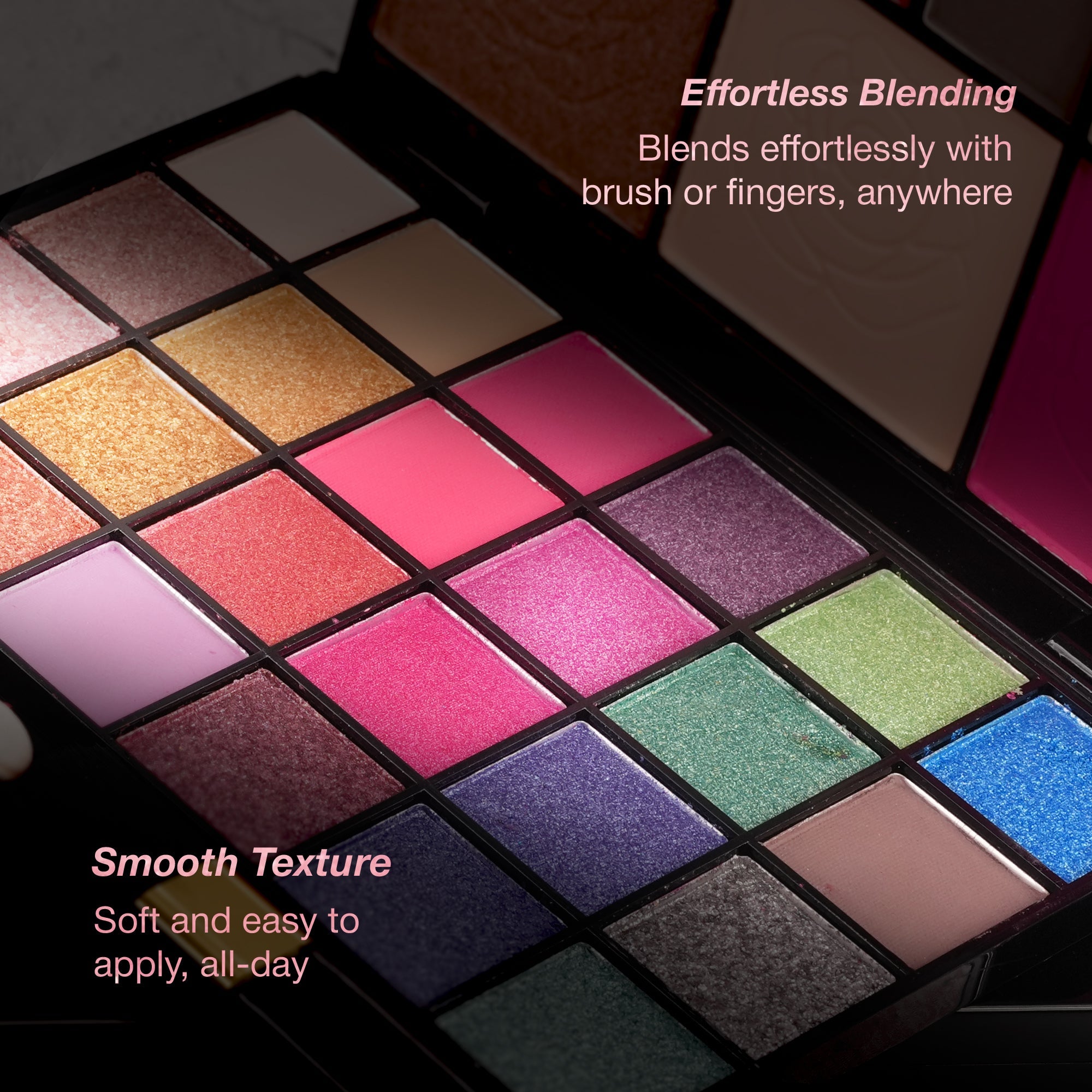 Maliao Ultimate Makeup Palette - 24 Eyeshadows, Blush, Highlighter, Lip Glosses, Eyebrow Powders, Contour Powder Face