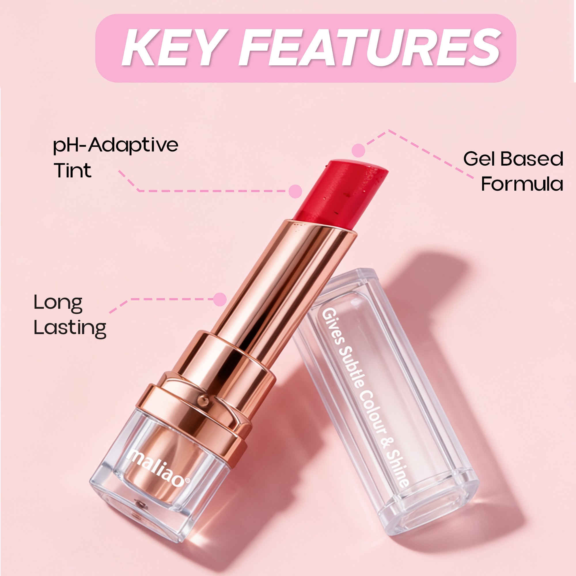 Maliao Long-Lasting Gel Lipstick Lip