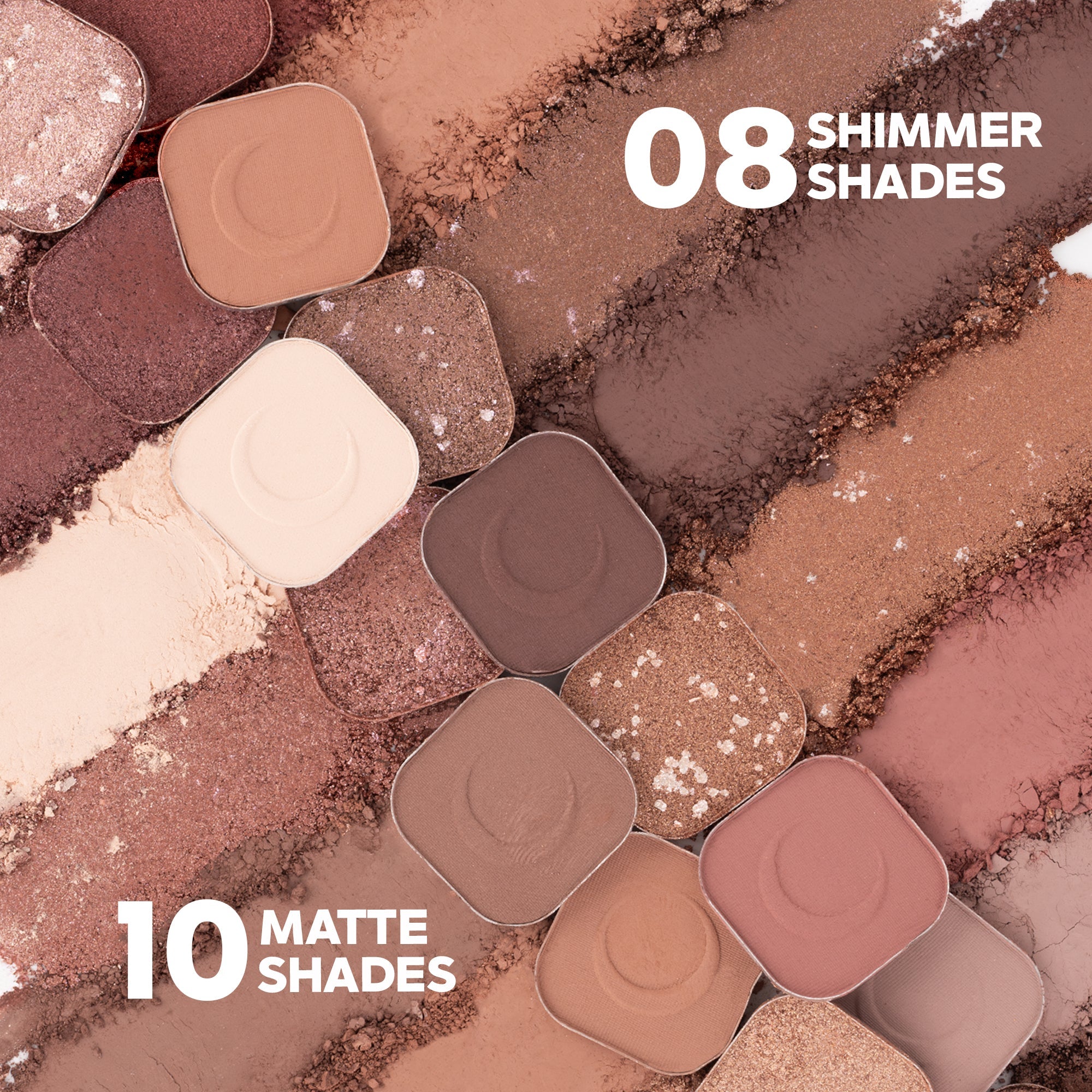 Maliao 18-Color Eyeshadow Palette – Blendable Matte & Shimmer Shades for Stunning Eye Makeup Looks – Highly Pigmented, Long-Lasting Eye Shadow Palette for All Skin Tones