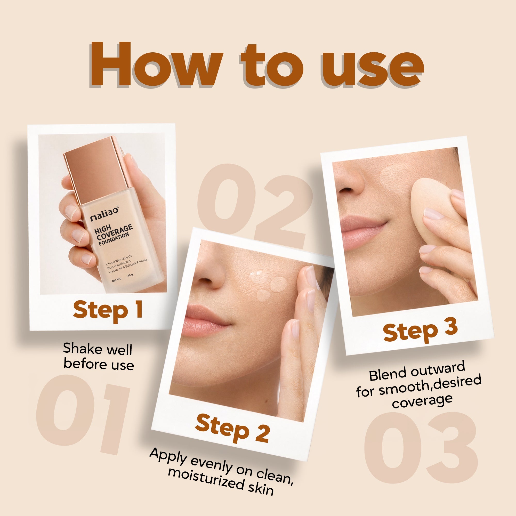 Maliao High Coverage Waterproof Base Foundation Face