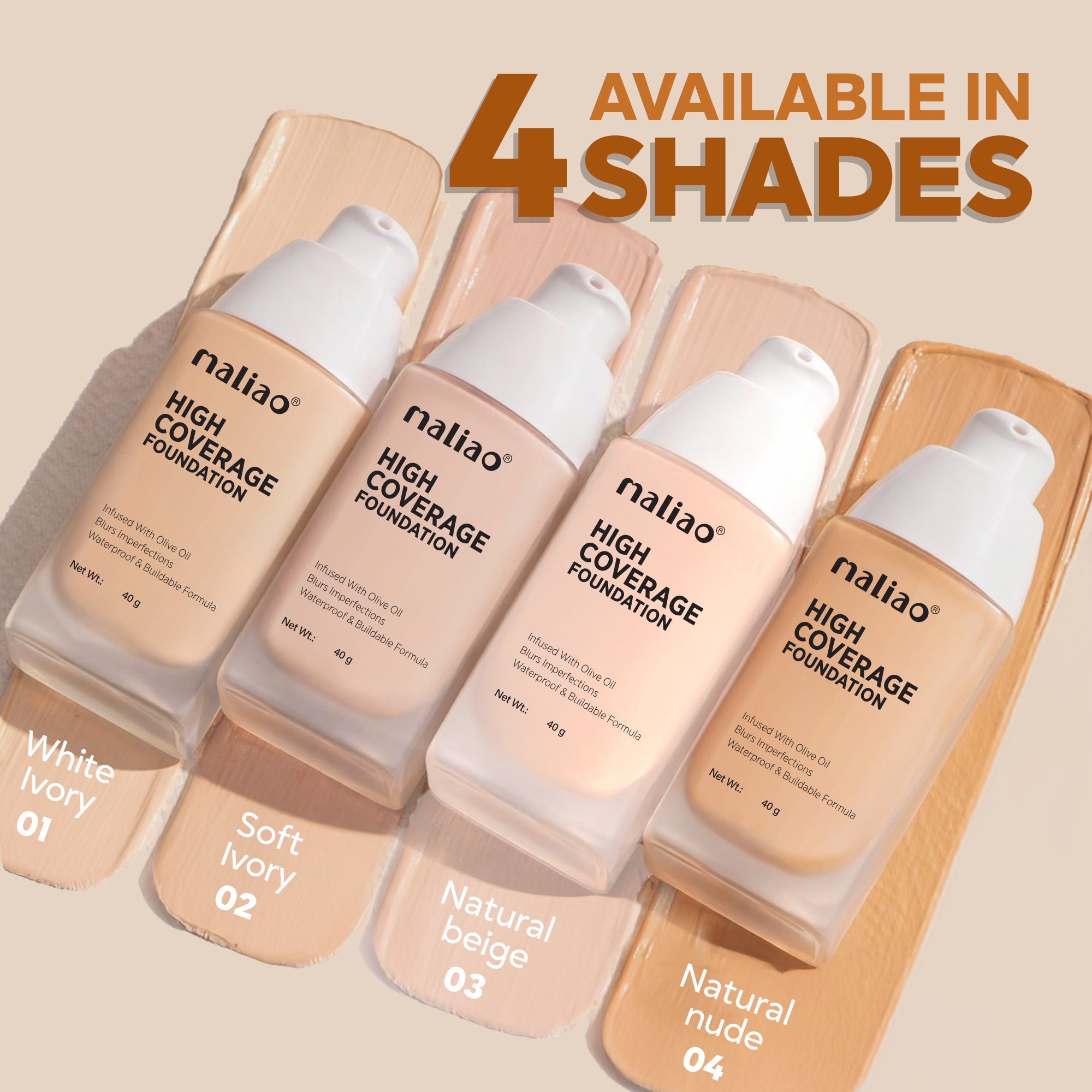 Maliao High Coverage Waterproof Base Foundation Face