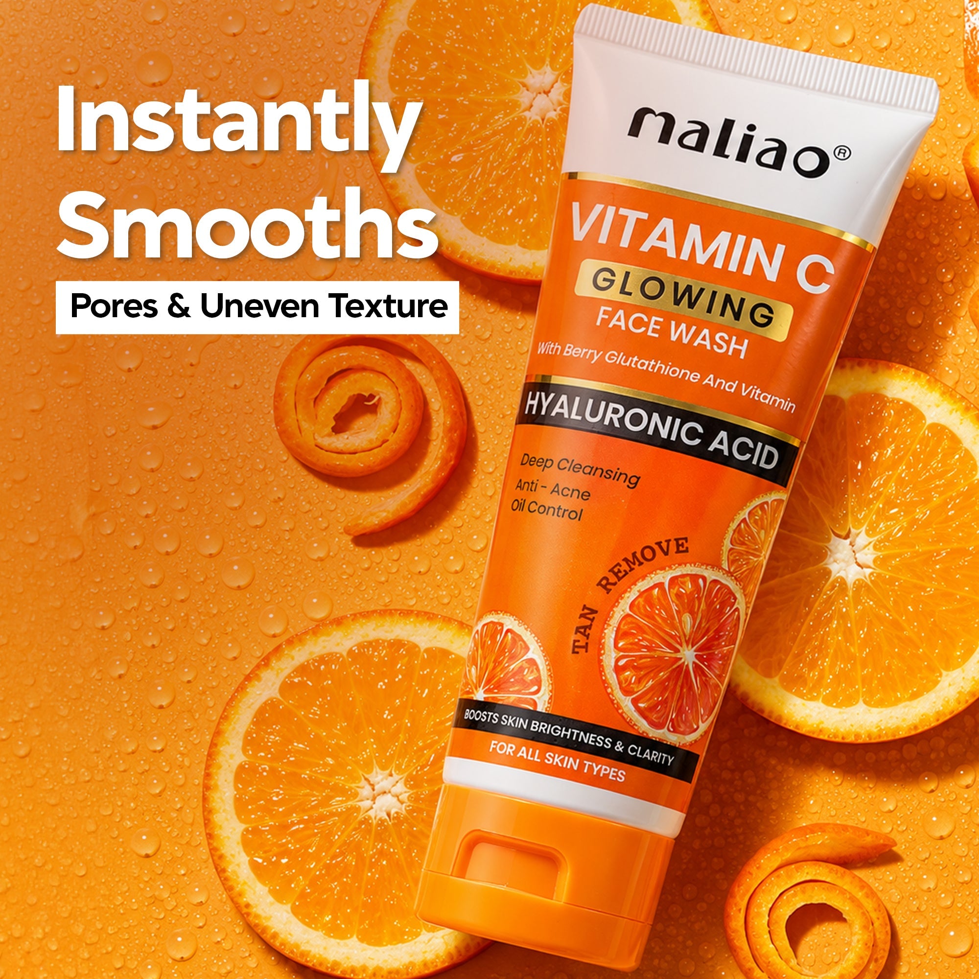 Maliao Vitamin C Glowing Facewash Face