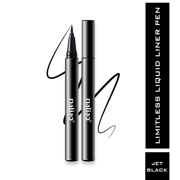 MALIAO Limitless Liquid Eyeliner Pen - Jet Black 1.6g | Long-lasting, Waterproof, Smudge-proof Precision Eyeliner Maliao Professional Makeup