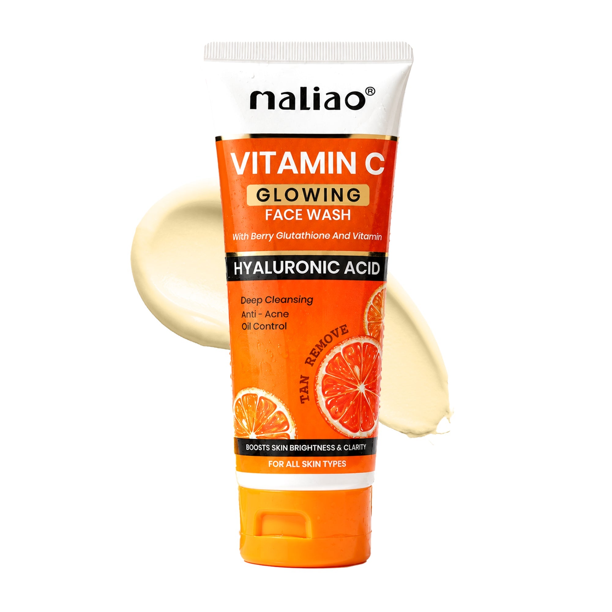 Maliao Vitamin C Glowing Facewash Face